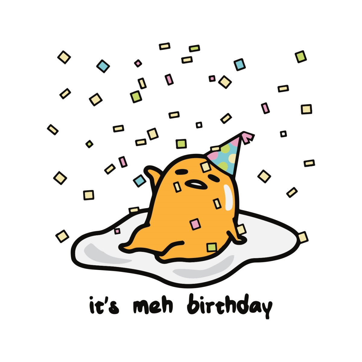 Gudetama The Lazy Egg Its Meh Birthday Svg, Birthday Svg, Gu