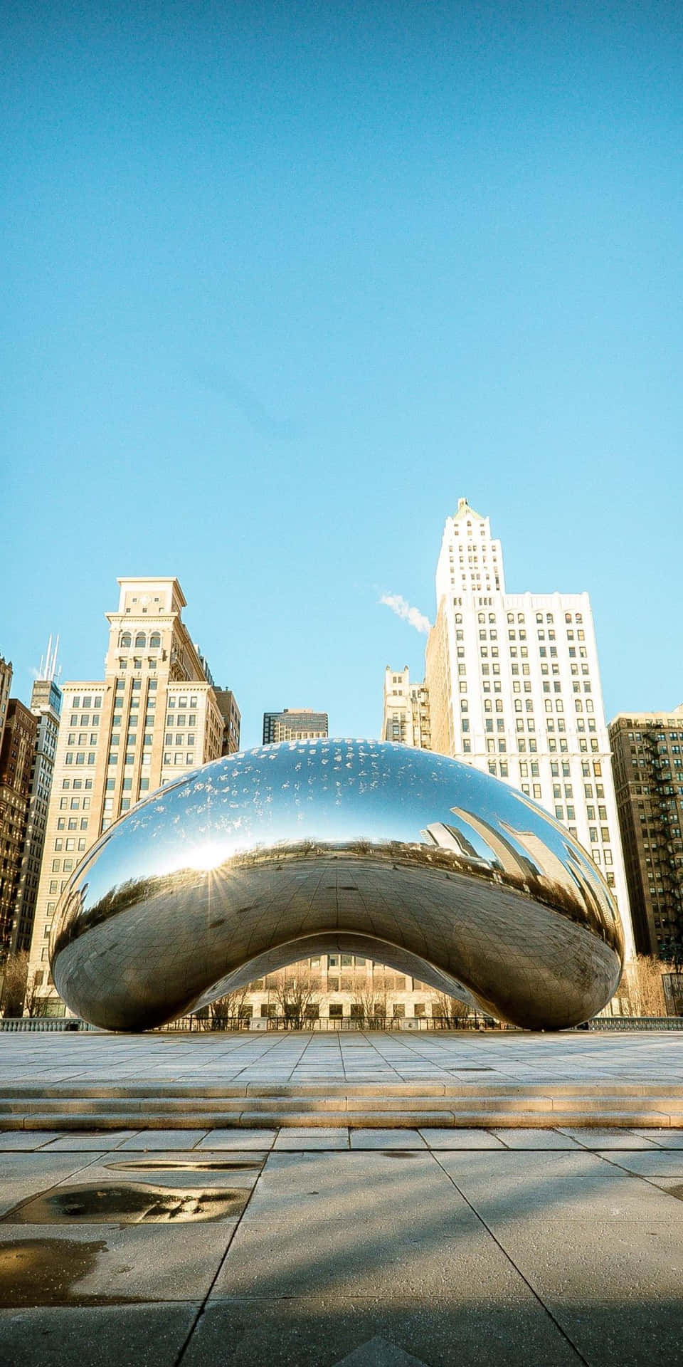 Download Cloud Gate Or The Bean Art In Chicago Wallpaper