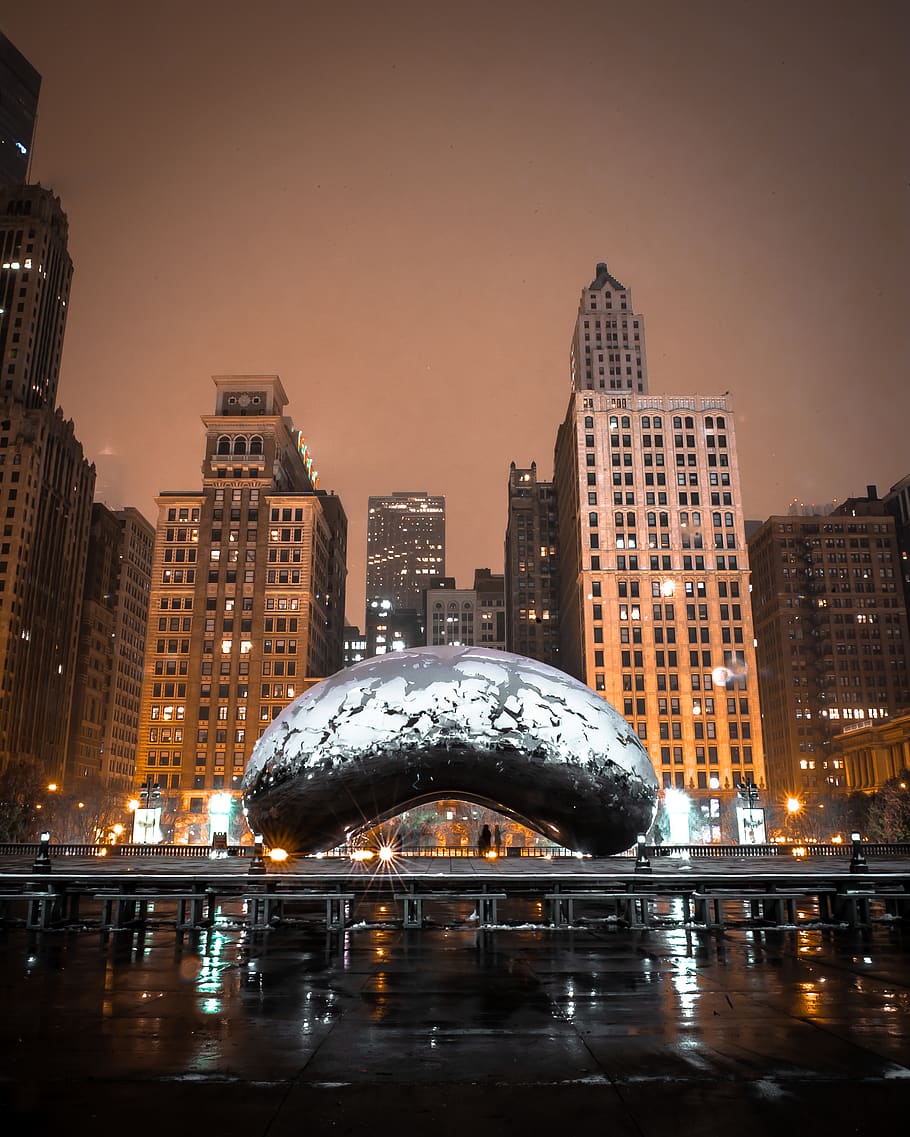Cloud Gate, Chicago, Architecture, Bean, Building, Park Wallpaper & Background Download
