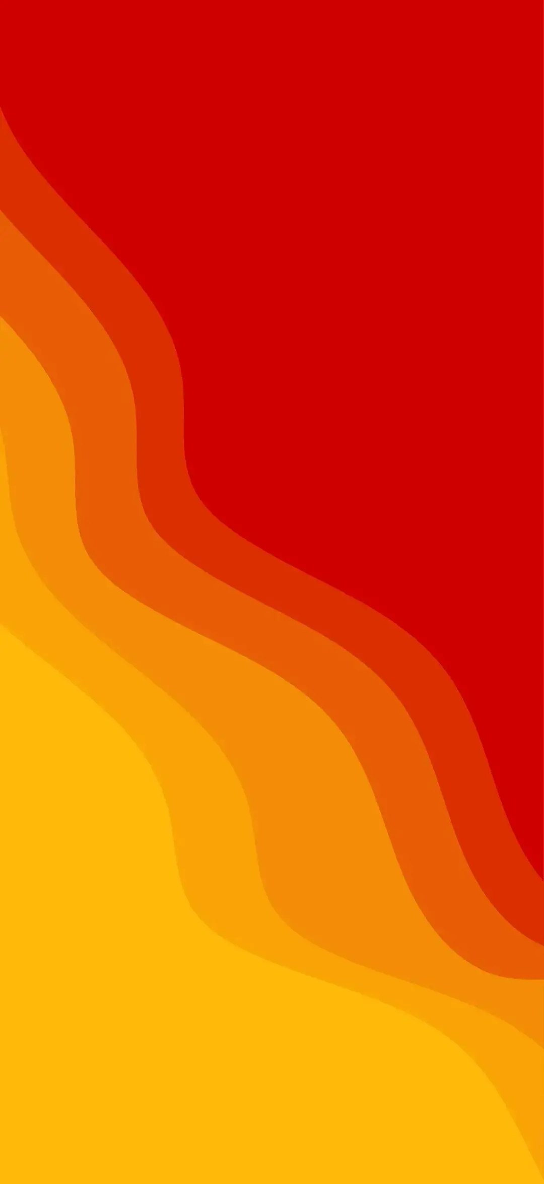 Minimalistic Design Red Orange Yellow Liquid Abstract Sunset Colors Best Wallpaper For Apple IPhone 16
