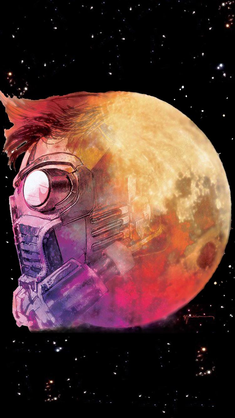 Star Lord, Man. On The Moon A Wallpaper I Made From The Newest Hip Hop Variant For Star Lord Based On Kid Cudi's Man On The Moon: The End Of Day