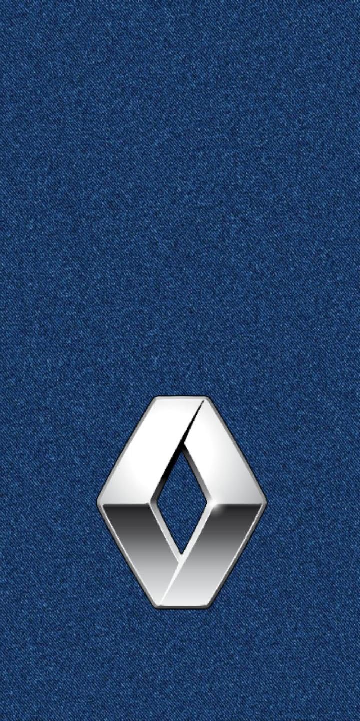 Renault Logo 720x1440 Jeans Texture Blue