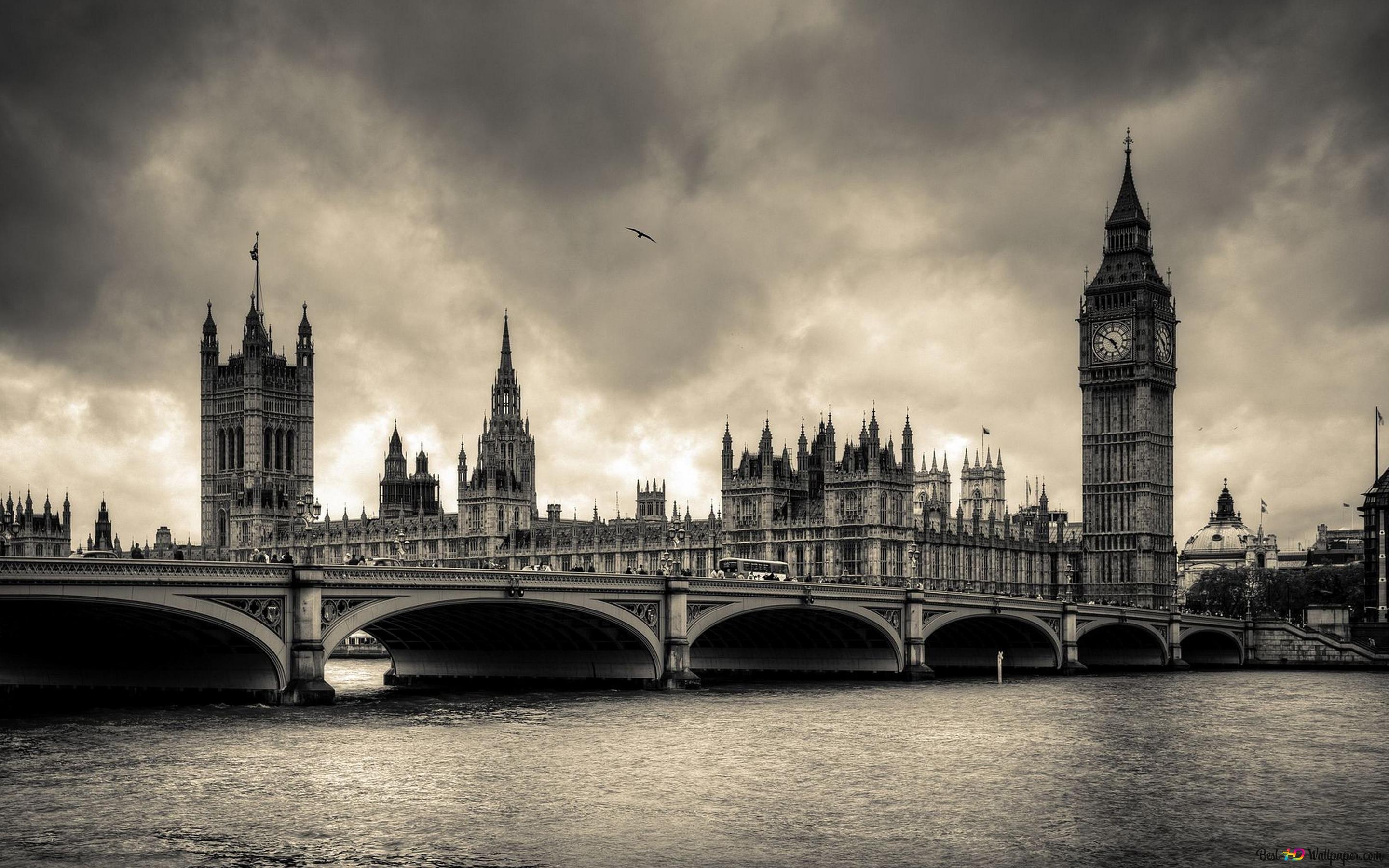London old vintage city 4K wallpaper download