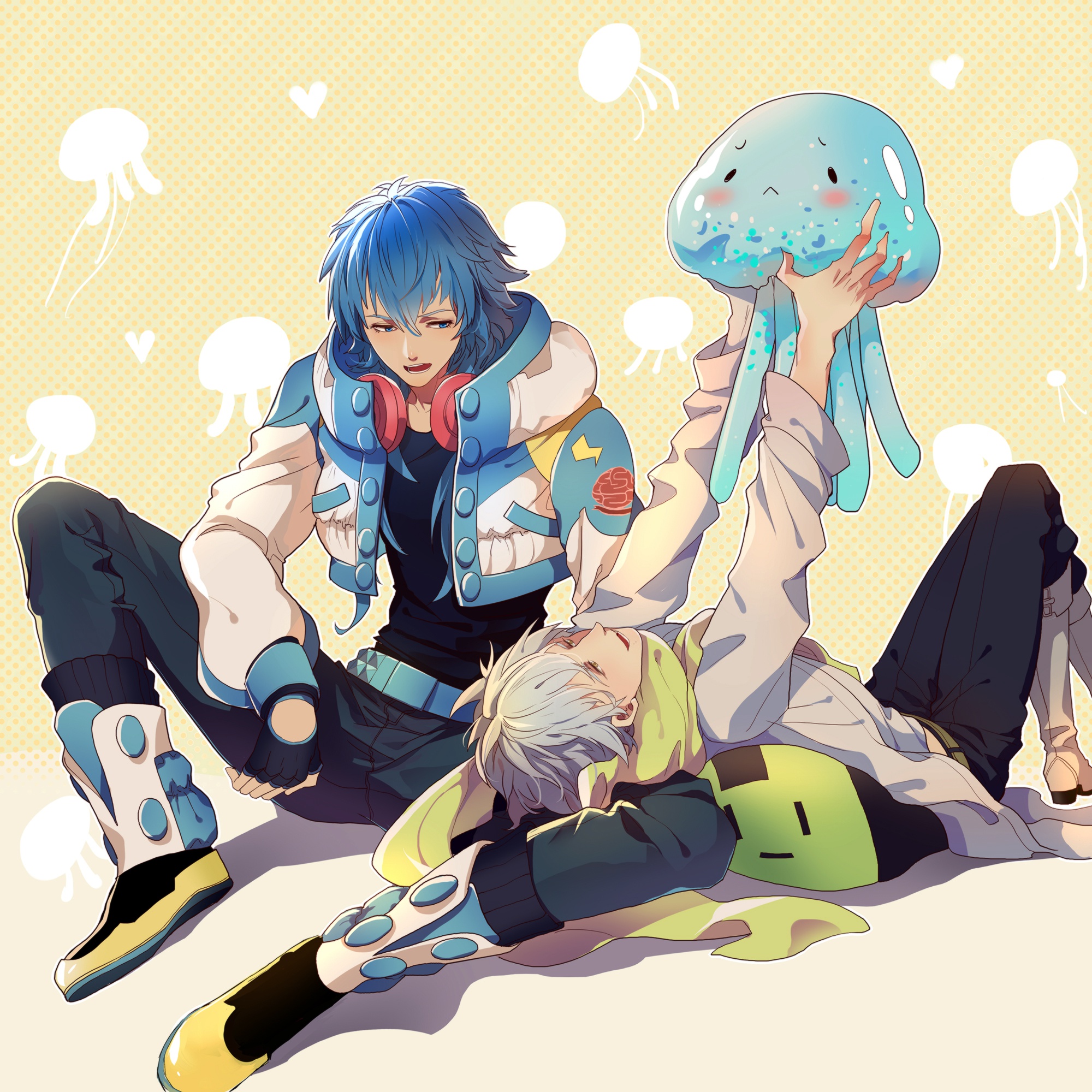 Wallpaper Jellyfish, fanart, DRAMAtical Murder, Nitro CHiRAL, Clear (DMMd), Pixiv, Fanart From Pixiv, Seragaki Aoba for mobile and desktop, section сёнэн, resolution 2000x2000