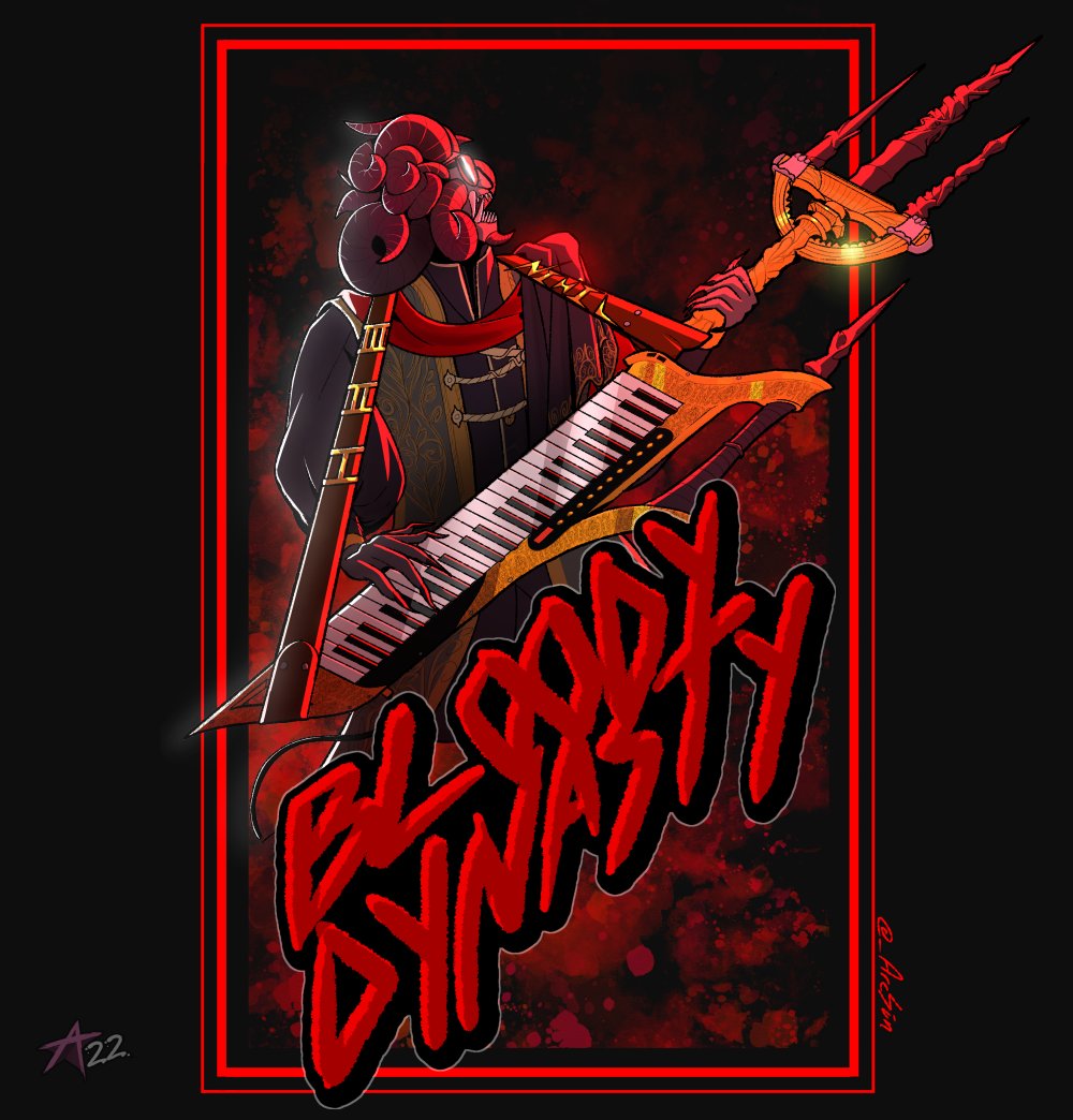 Arc Mohg shortly after inventing the synthesizer circa. 52 A.S. (After Shattering) comm for #ELDENRING #ELDEN_RING #Commission