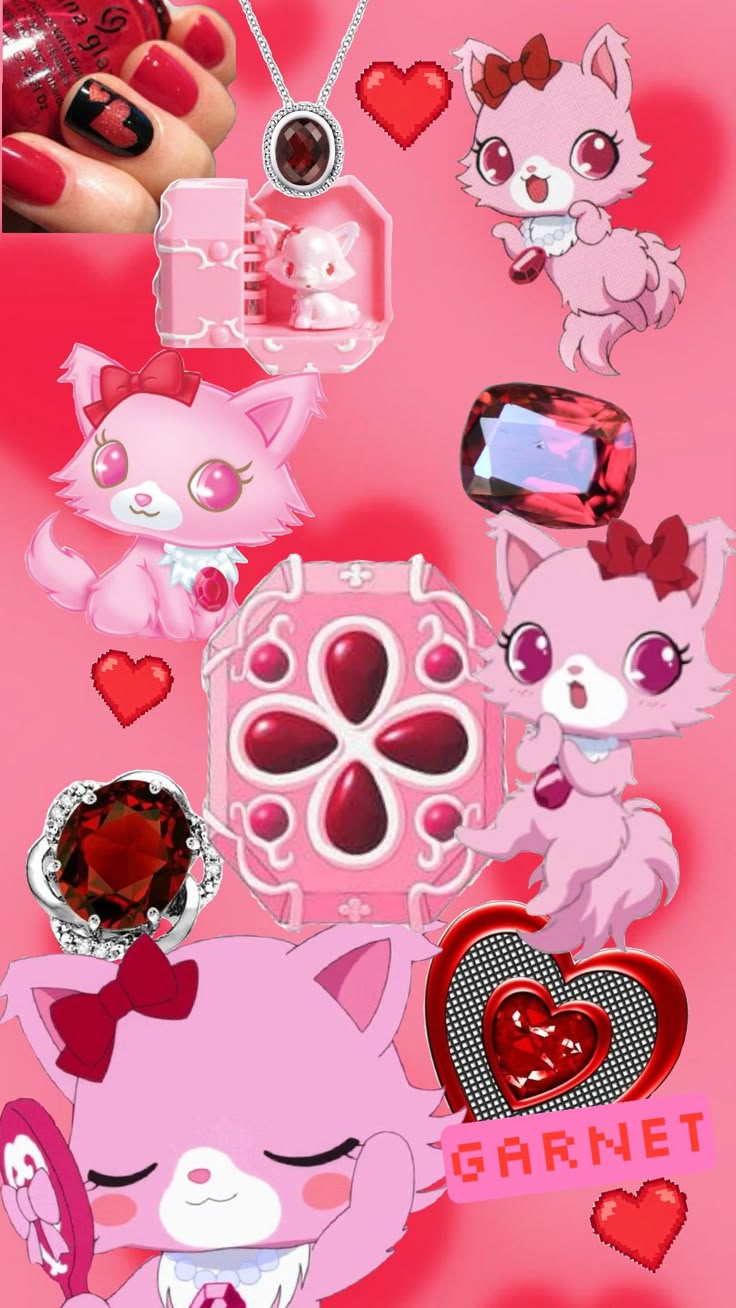 Jewelpet Garnet Wallpaper #Jewelpet #Cute #Cuteaestethic #Wallpaper #Kawaii