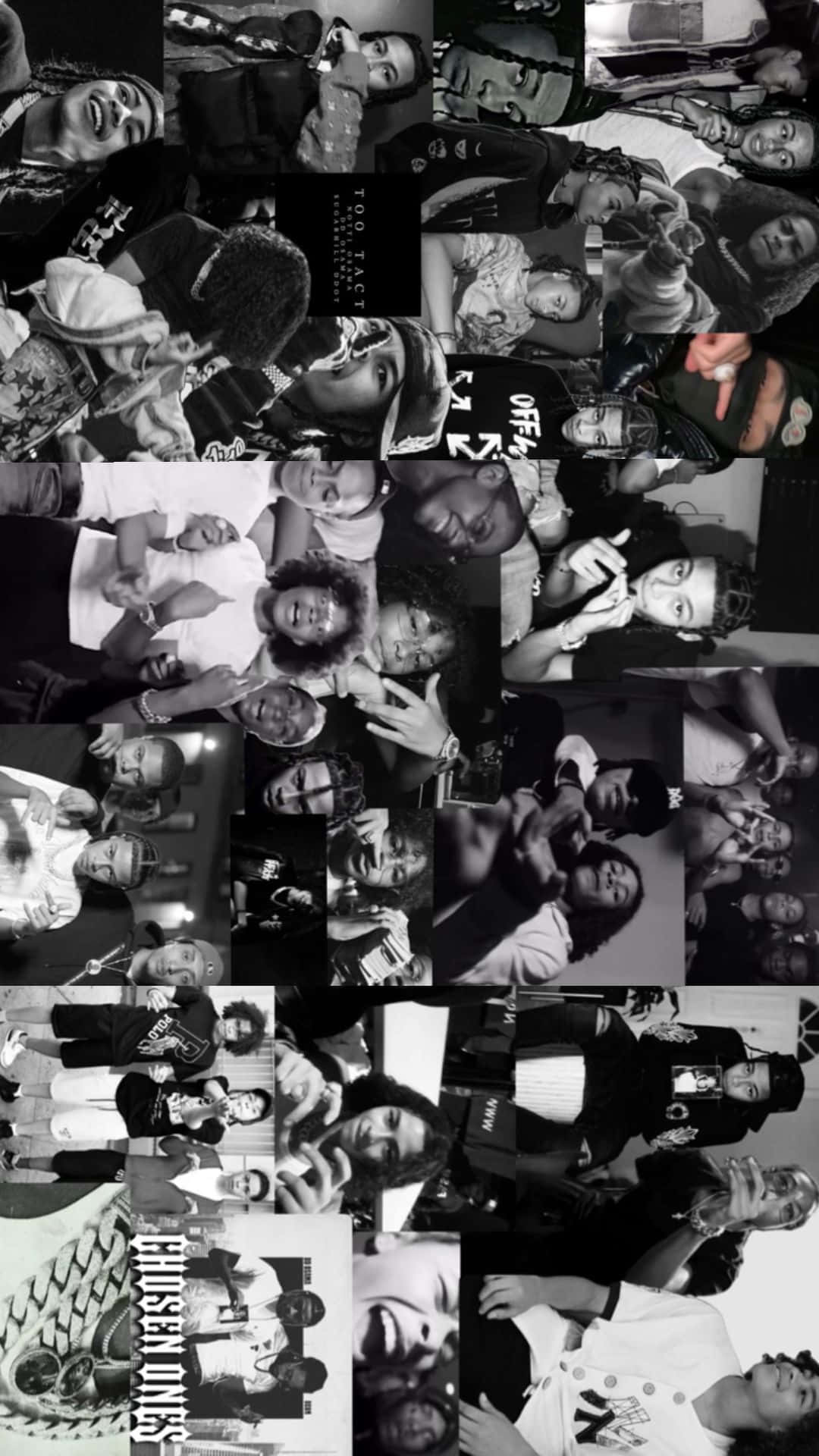 Download Sugarhill Ddot Collage Blackand White Wallpaper