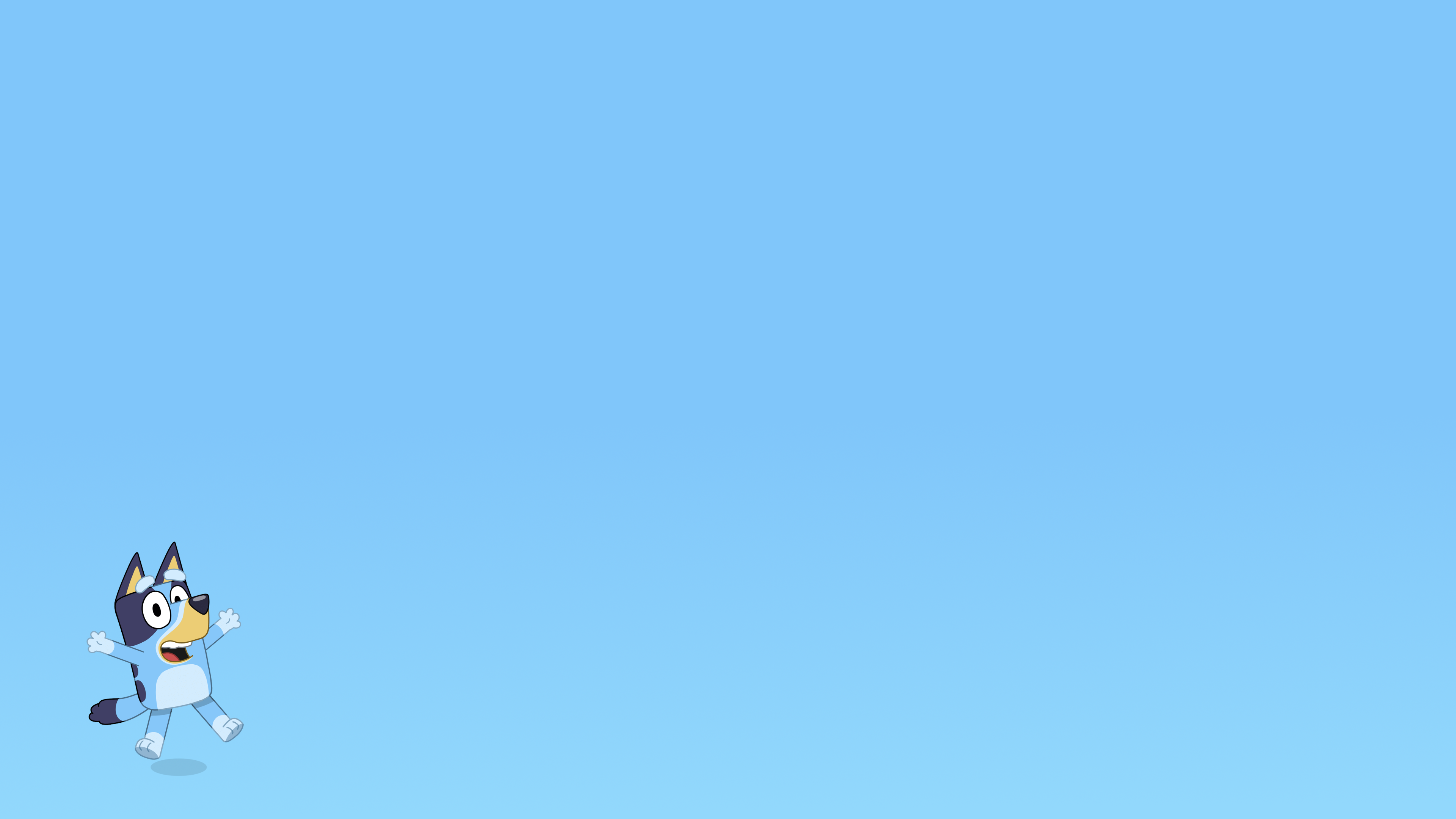 I made some minimalist Bluey wallpaper for desktop