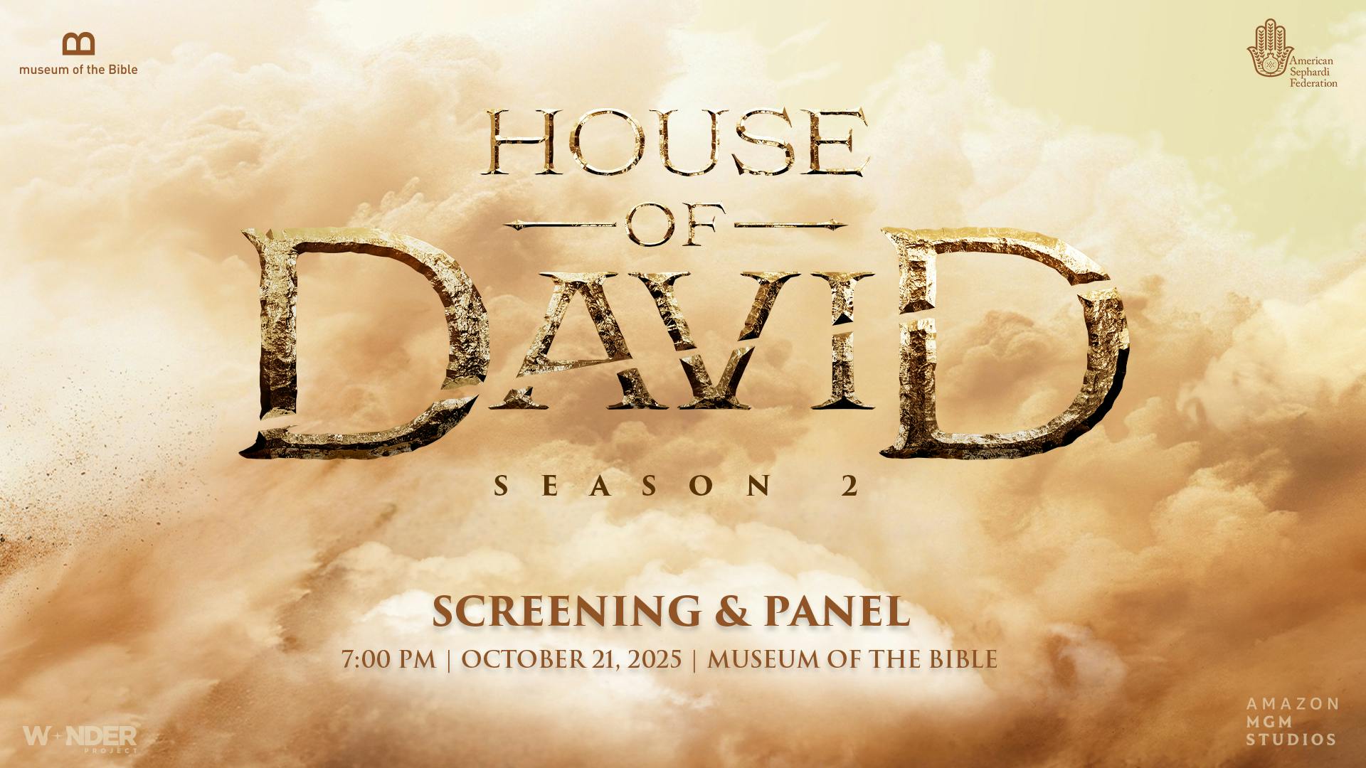 The House of David Season 2 Screening. Museum of the Bible