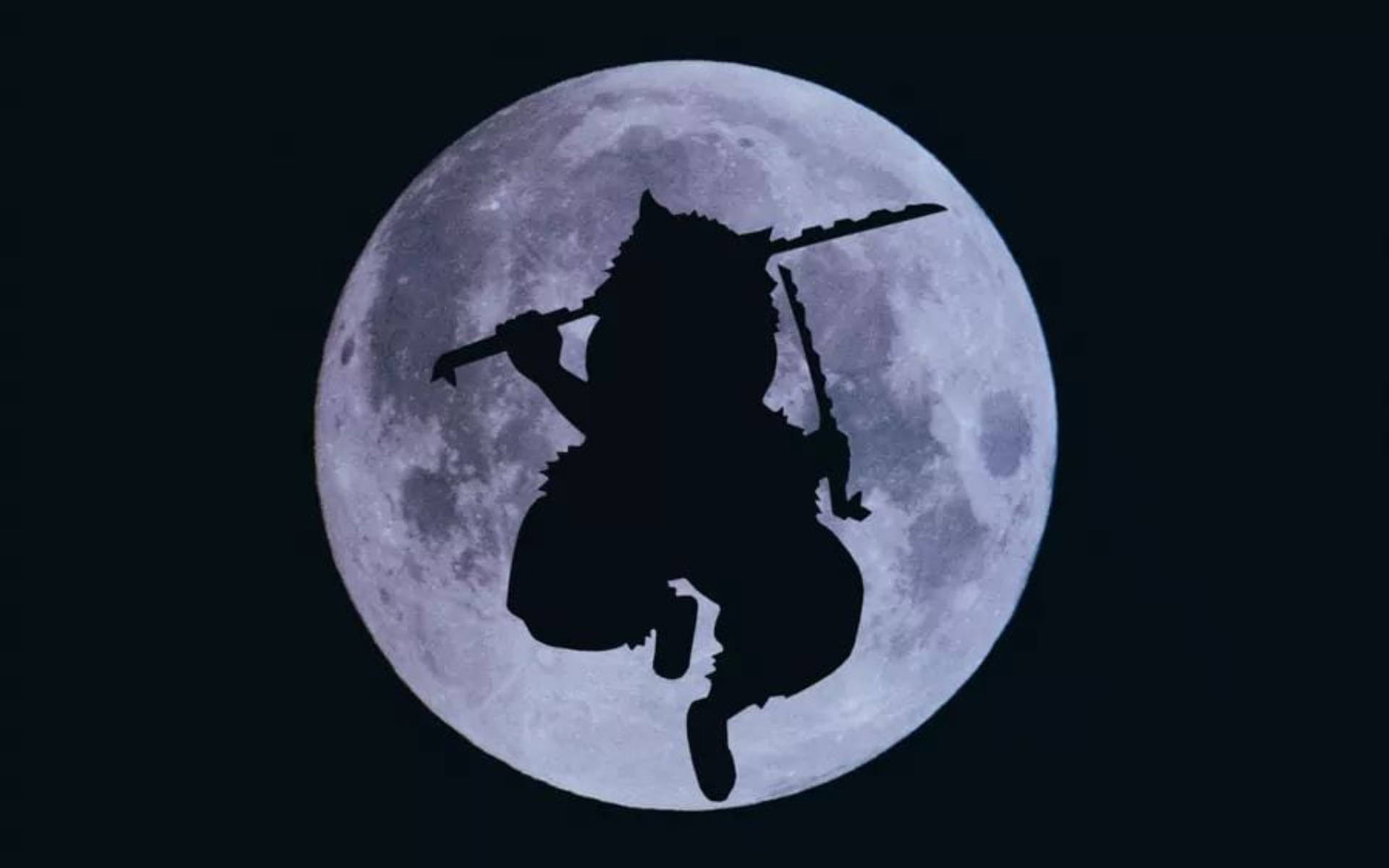 Download Inosuke Moon Silhouette Wallpaper