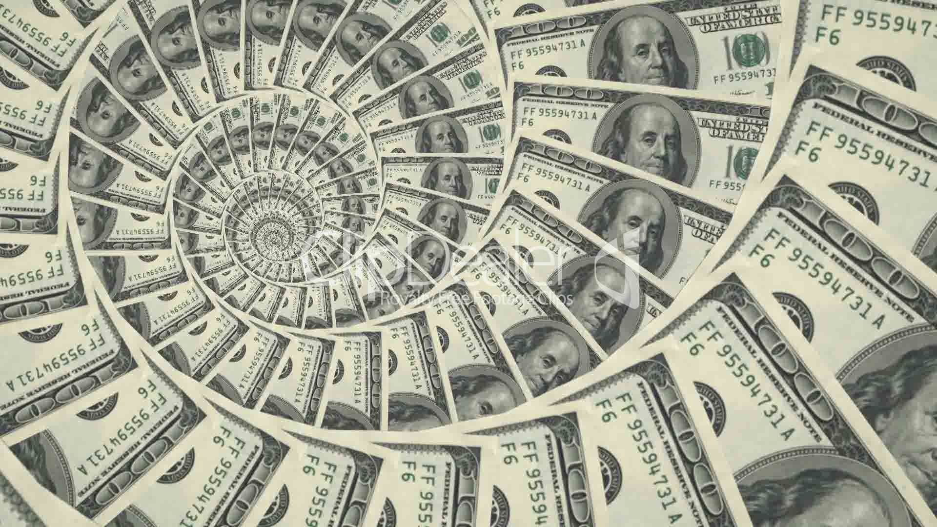 Dollars HD Money Spiral Of American Cash Money Dollars Currency USA Banknotes