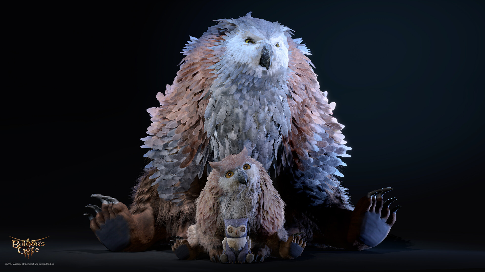 Baldur's Gate 3 Cub and Owlbear Wildshape