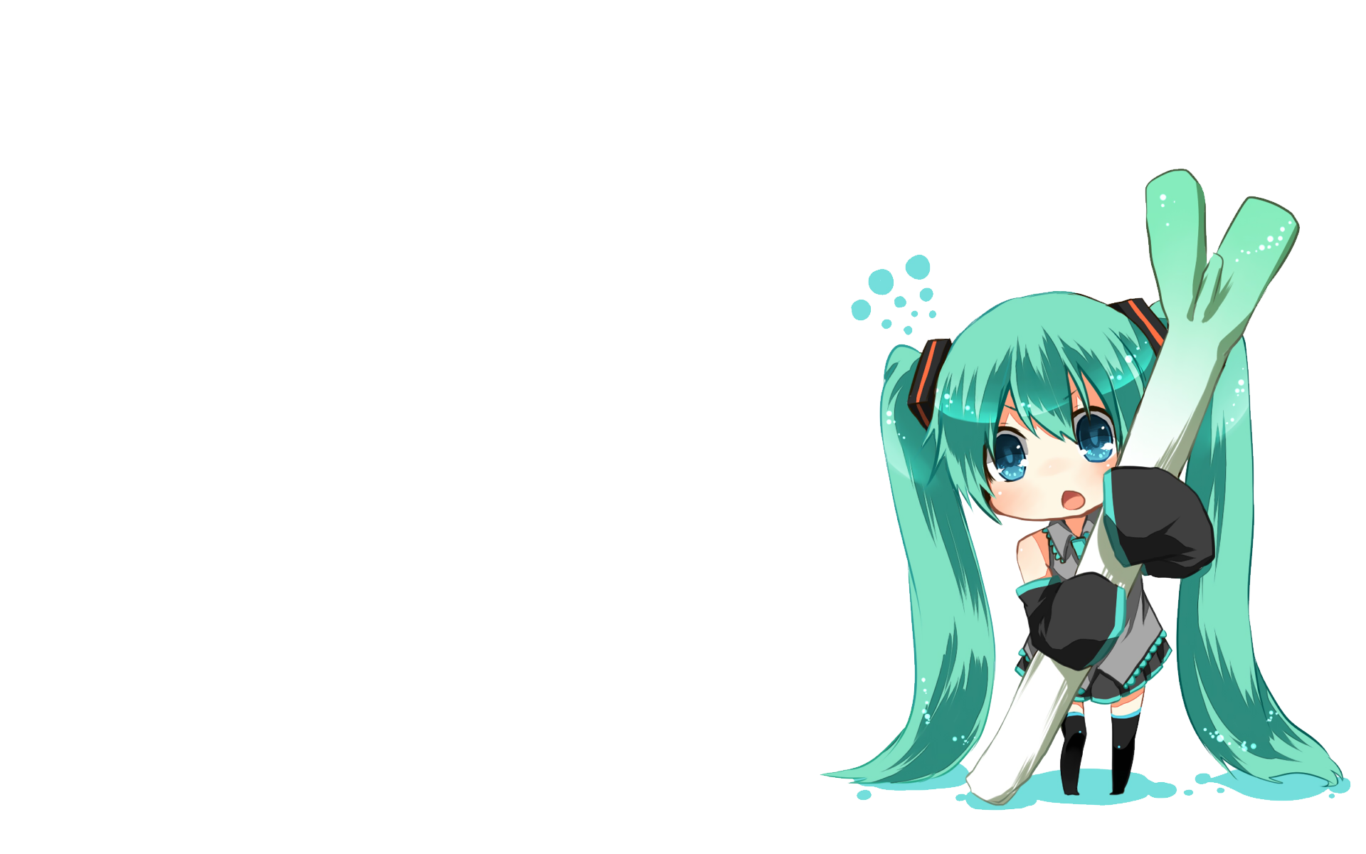 Hatsune Miku Chibi HD Wallpaper