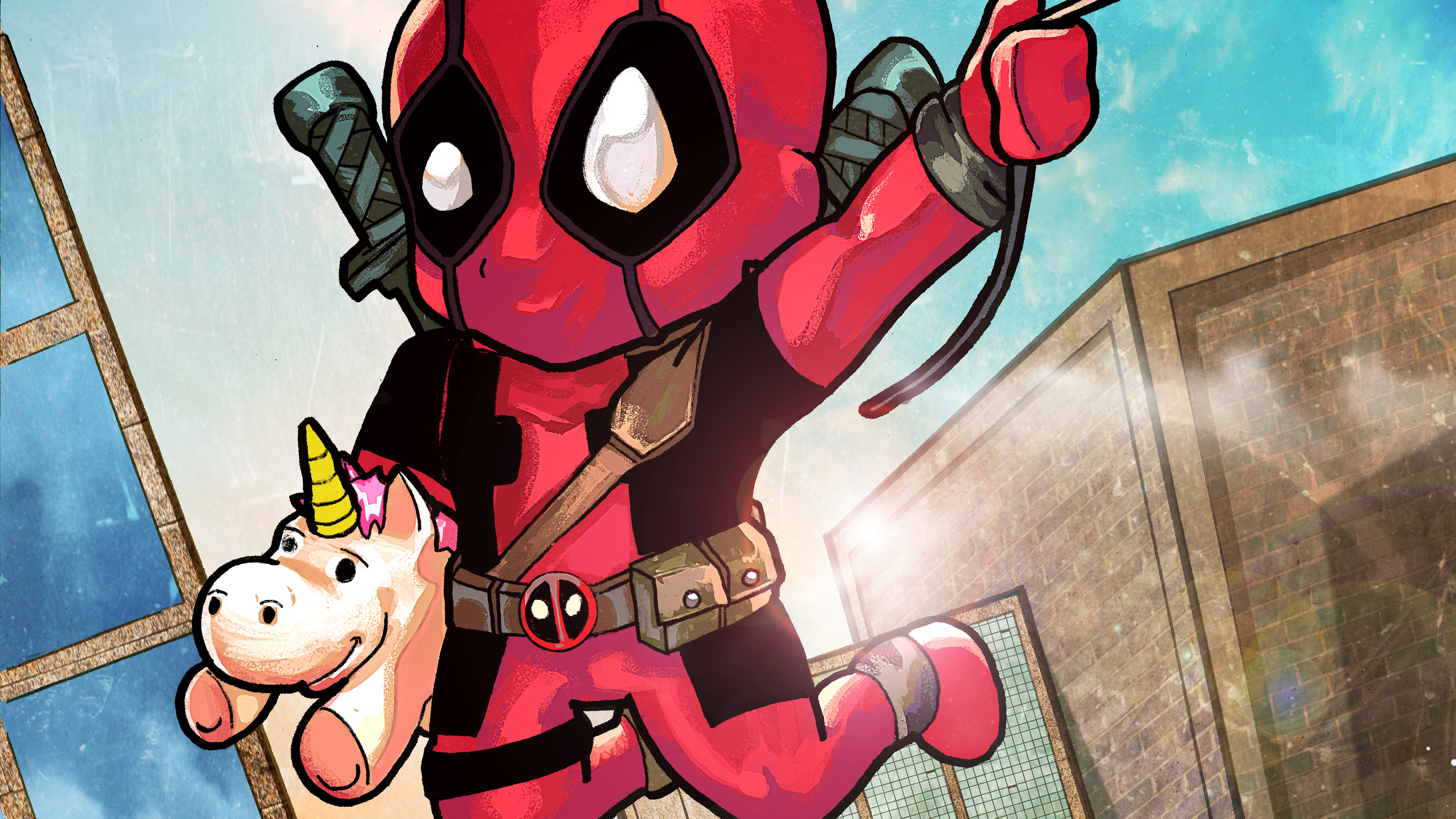Chibi Deadpool 4k Wallpaper, HD Superheroes Wallpaper, 4k Wallpaper, Image, Background, Photos and Picture