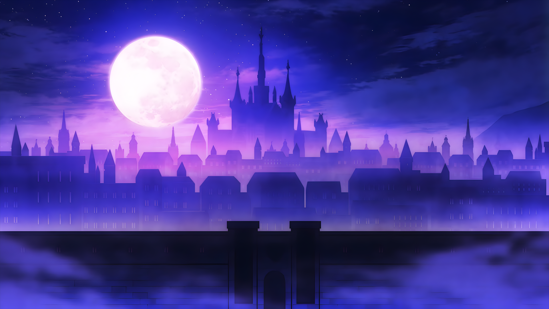 Mystic Purple Castle: The Misfit of Demon King Academy HD Wallpaper