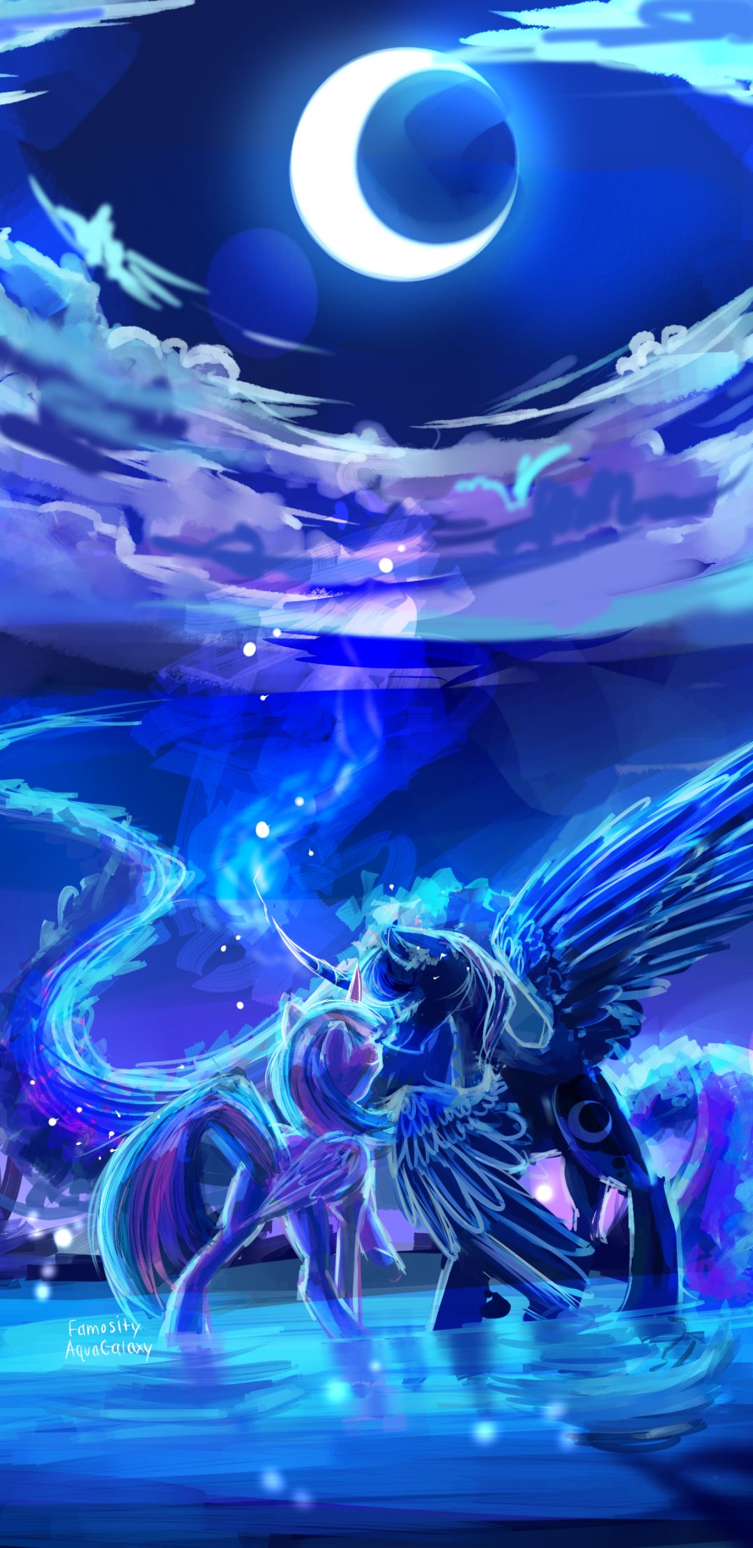 Phone wallpaper: Tv Show, My Little Pony: Friendship Is Magic, Princess Luna, Twilight Sparkle, My Little Pony 1157259