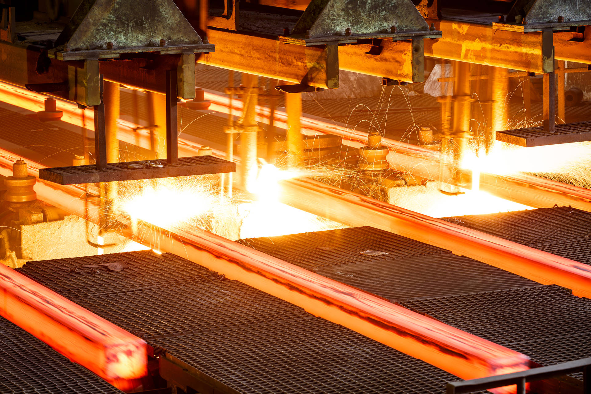 Download Industrial Power Glimpse into Steel Production from Iron Wallpaper