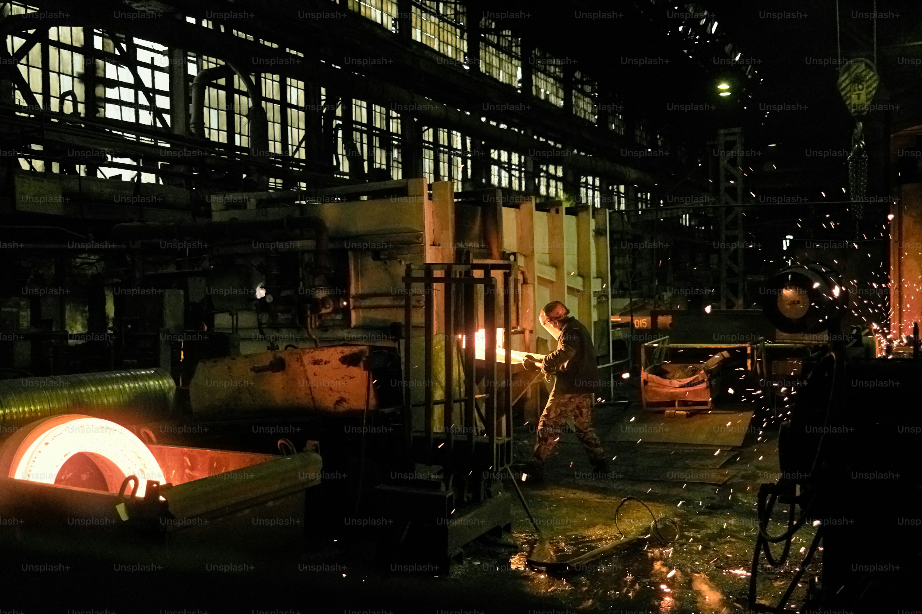 Steel Factory Picture. Download Free Image