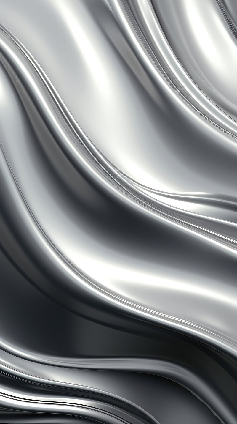 Liquid Silver Chrome Background Image Wallpaper
