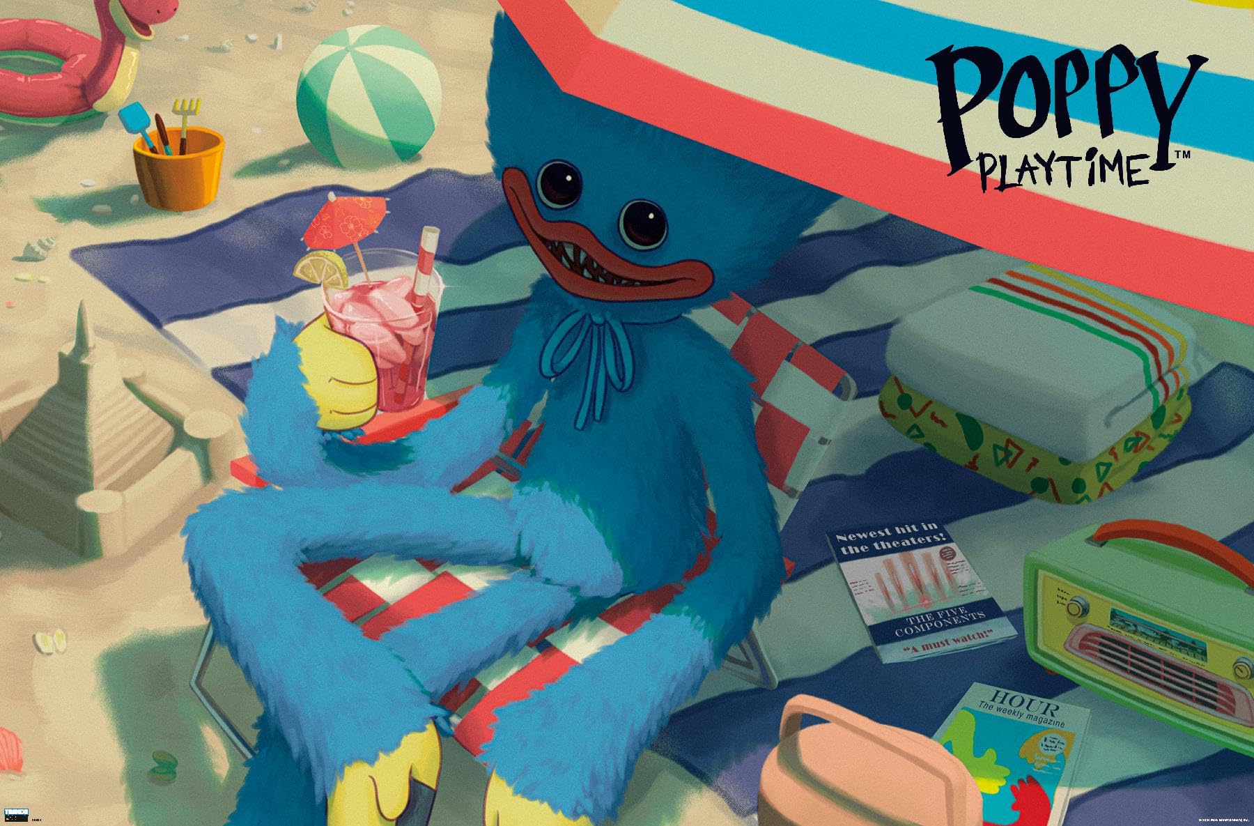 Trends International Poppy Playtime: Chapter 4 Huggy Wuggy Wall Poster, 34L x 22.4W, Unframed Version: Posters & Prints