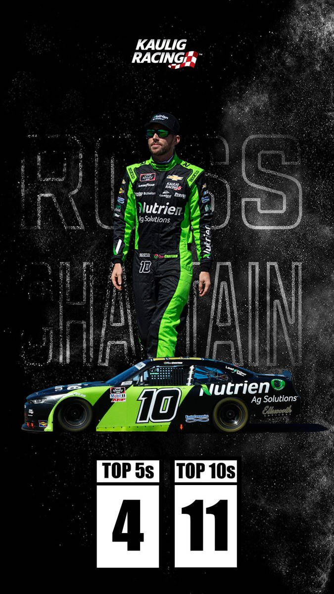 Download Ross Chastain Black And Green Wallpaper