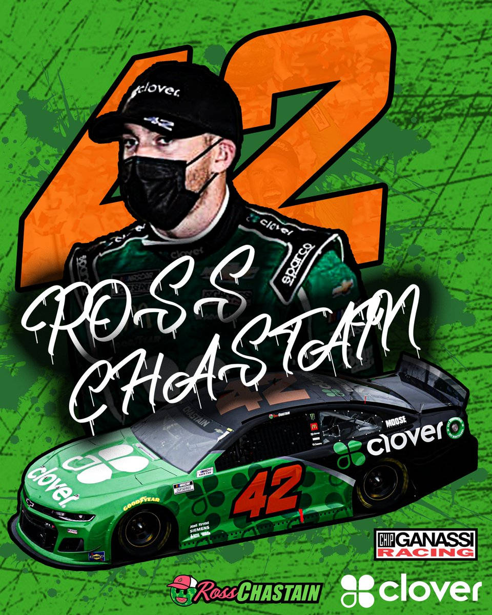 Download Ross Chastain Green Wallpaper