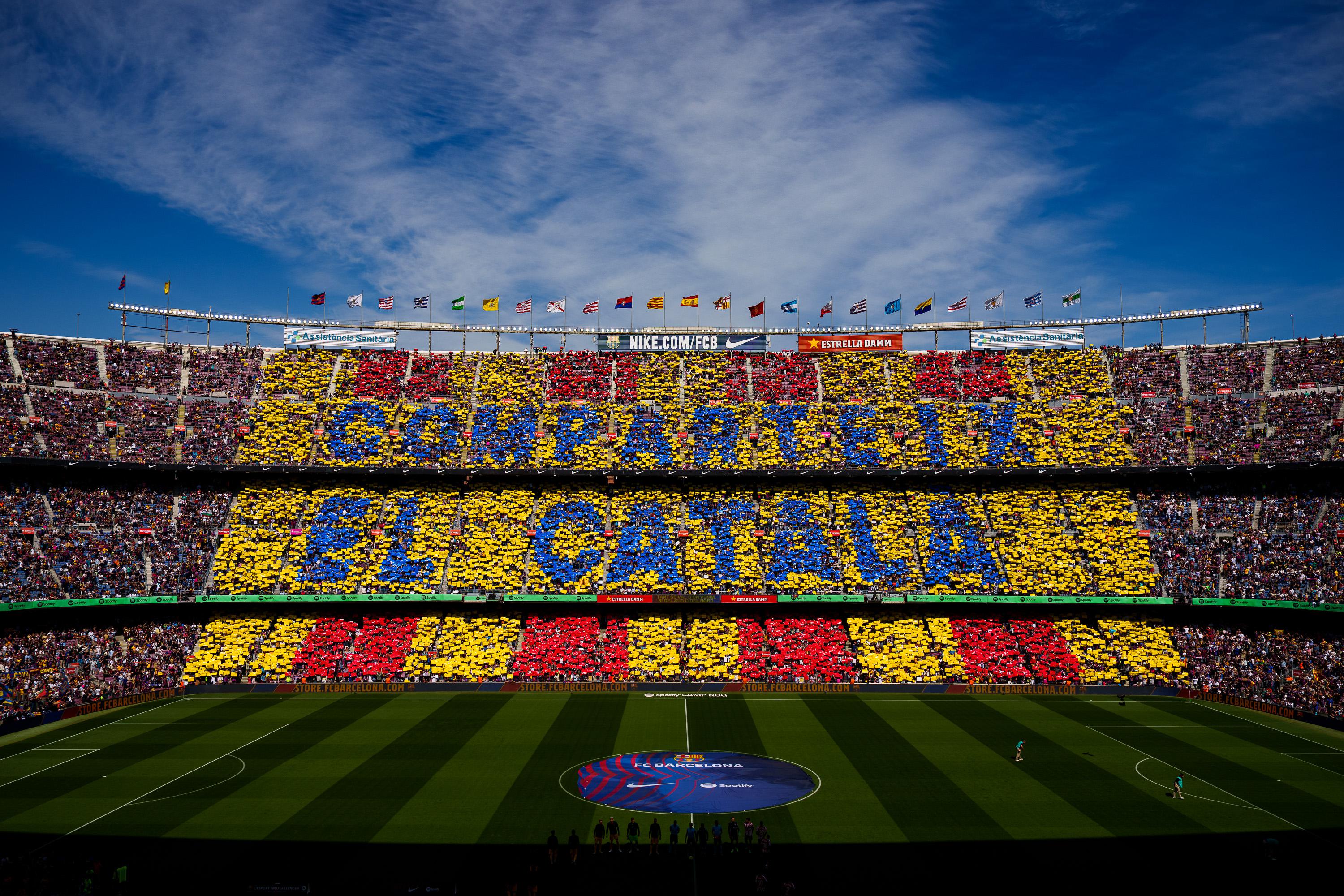 Sant Jordi celebrated at Spotify Camp Nou