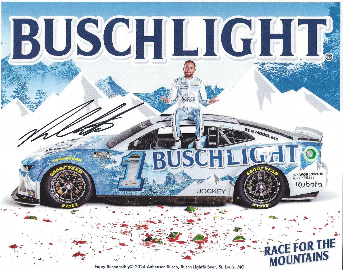 ROSS CHASTAIN Signed 8.5 x 11 Photo Signed REPRINT Racing NASCAR Free Shipping