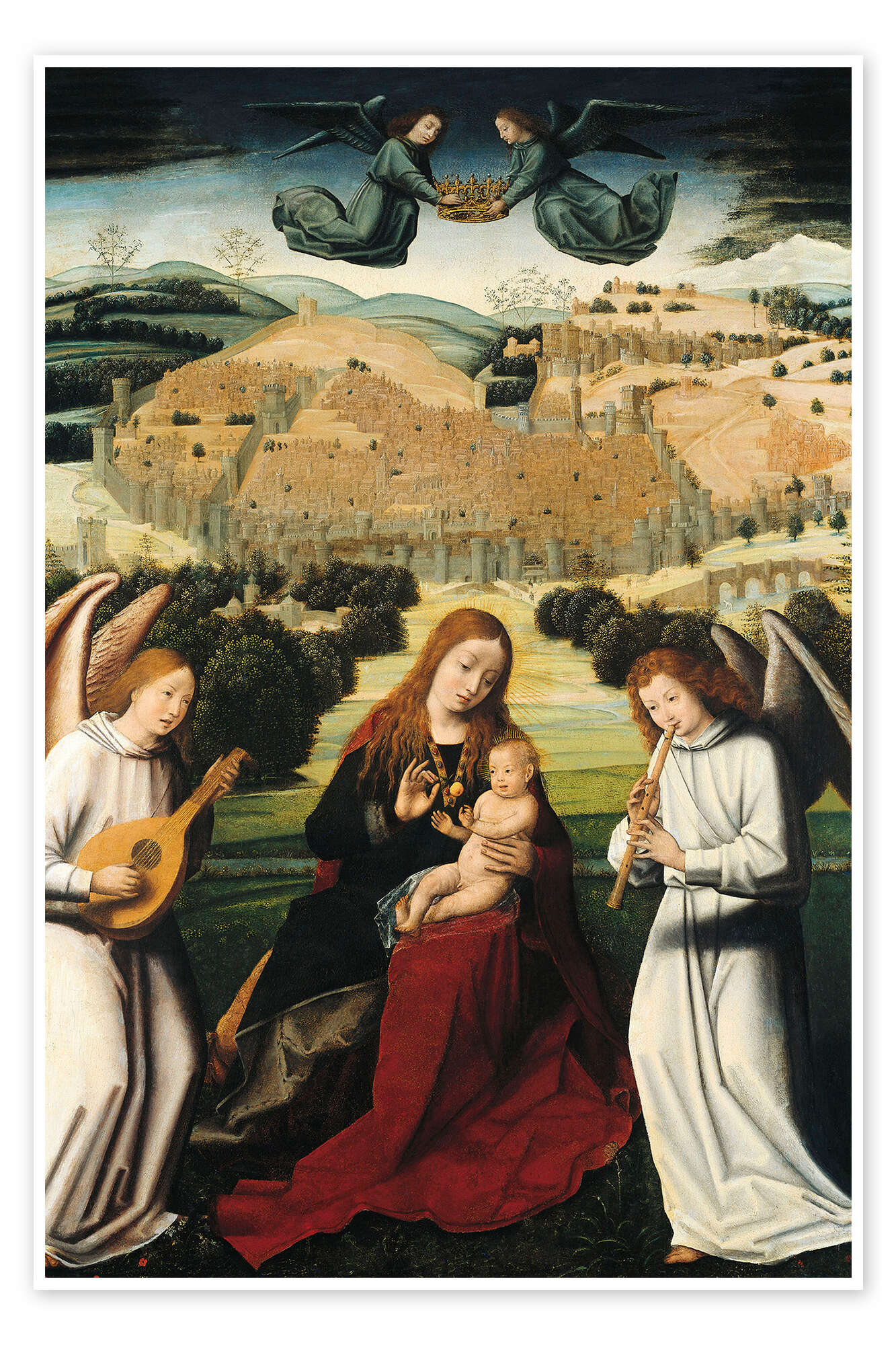 The Virgin of Granada af Petrus Christus som plakat, lærredsbillede og mere