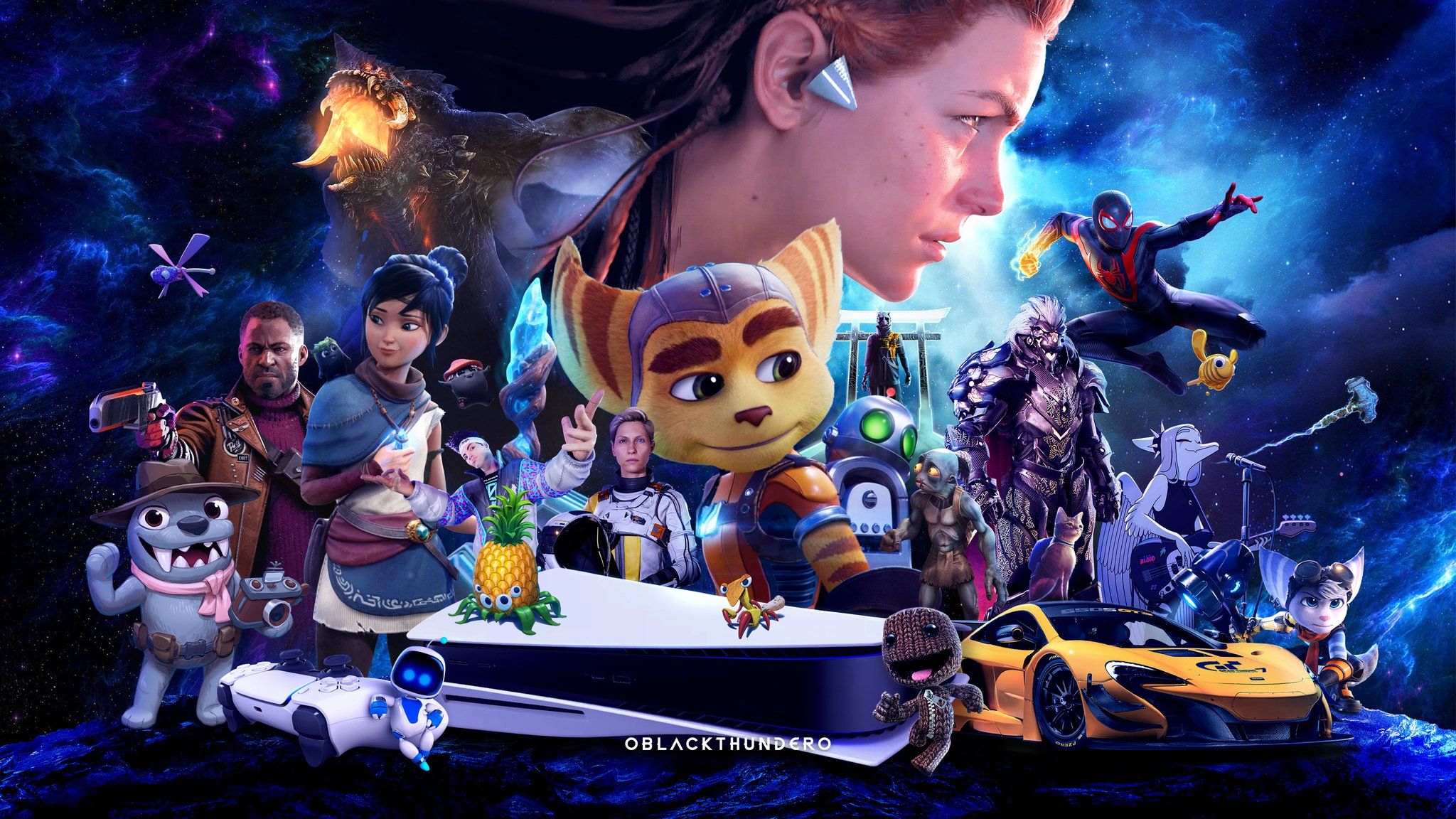 PlayStation 5 Fan Art Presents Some Awesome Gaming Characters in Celebration of Launch