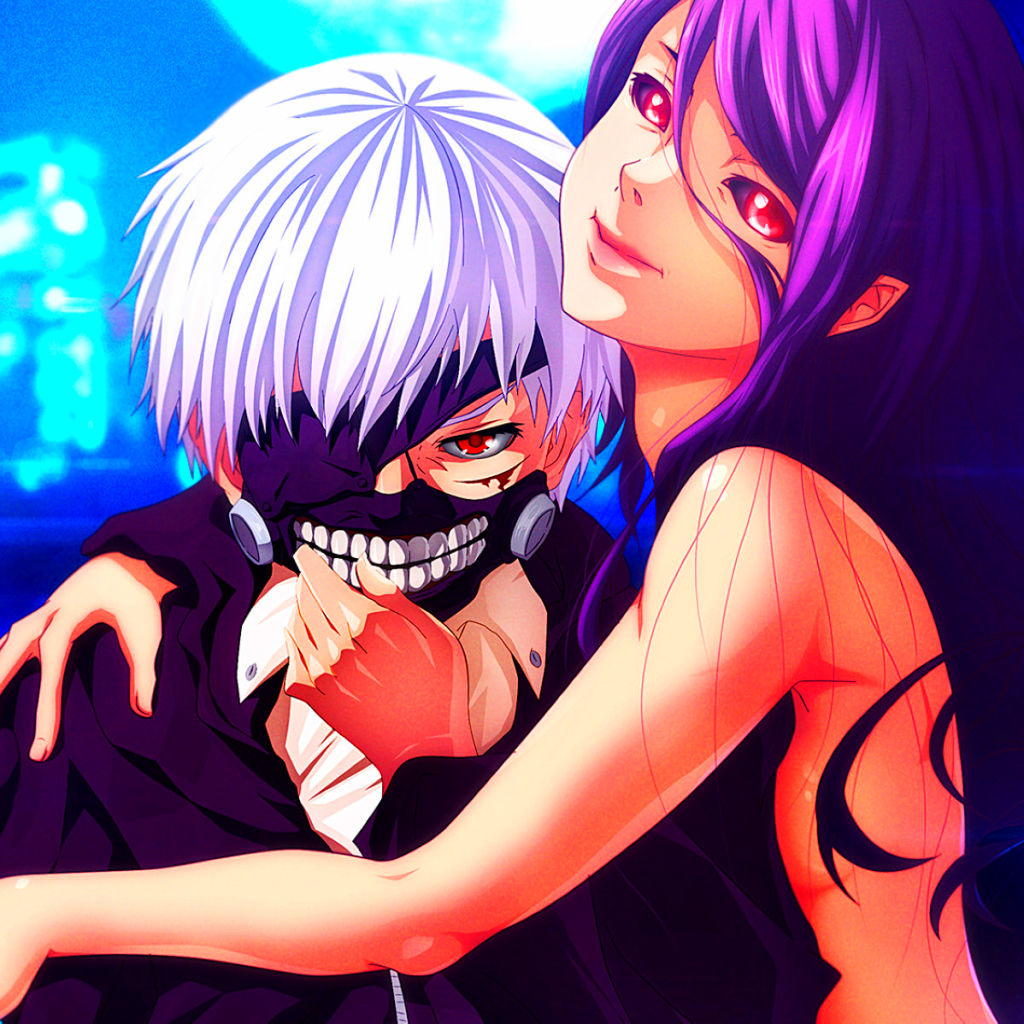 Phone wallpaper: Anime, Tokyo Ghoul, Ken Kaneki, Rize Kamishiro 1251559