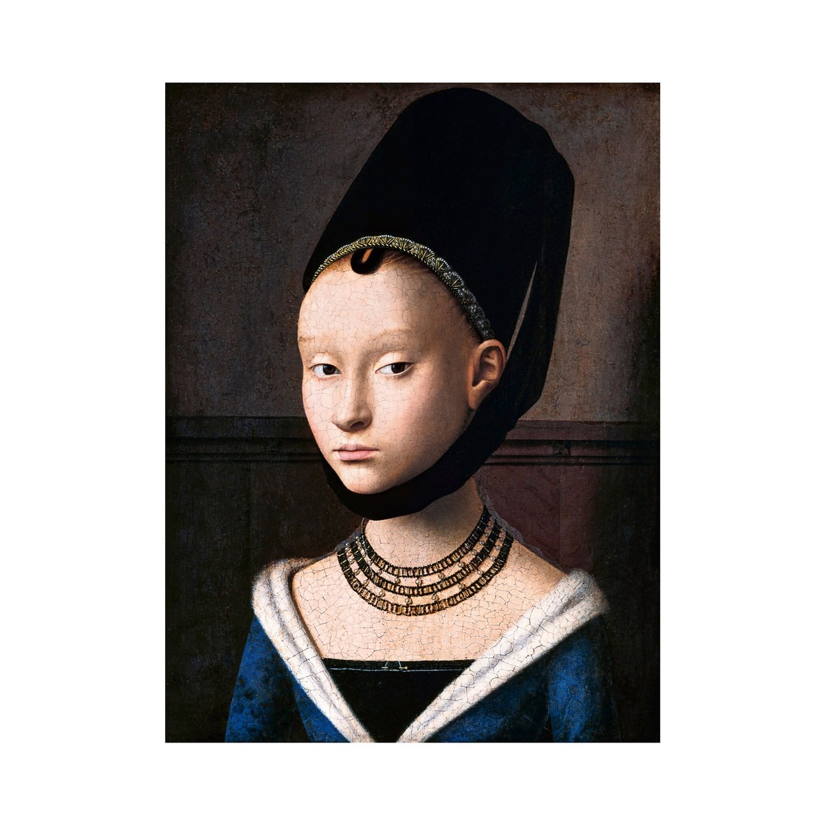 Petrus Christus, Portrait of a Young Girl 1470, 100% Cotton Art Paper, 30 x 40