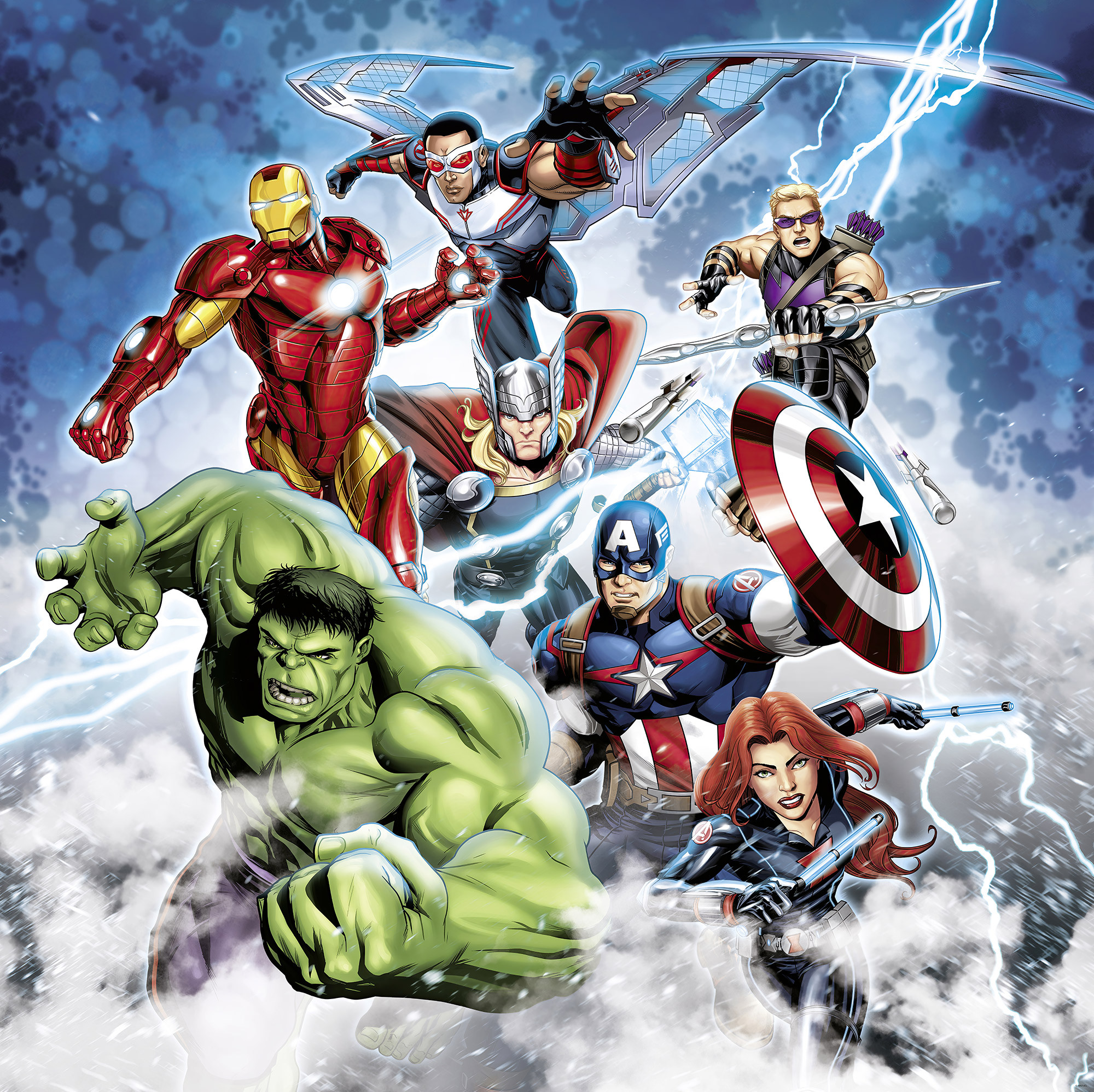 Photomurals. Digitally printed photomural Marvel Avengers Mighty Team by Komar®