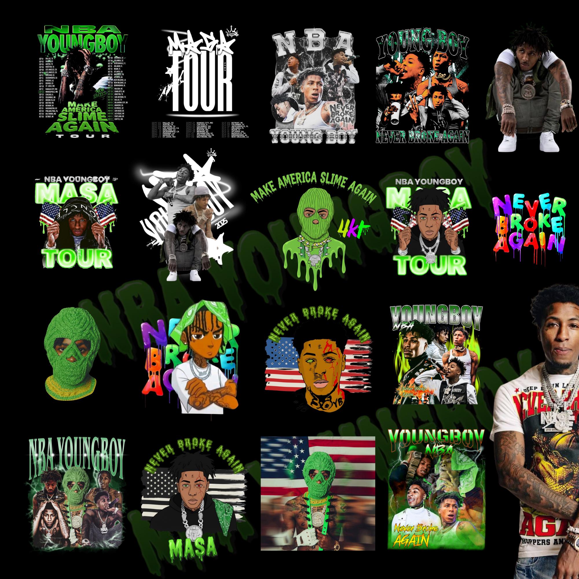 NBA Youngboy Png Files, Masa Tour, Dtf Transfer. Digital Download PNG, Youngboy Design, Png Bundle, Masa Tour, Nba Youngboy Design