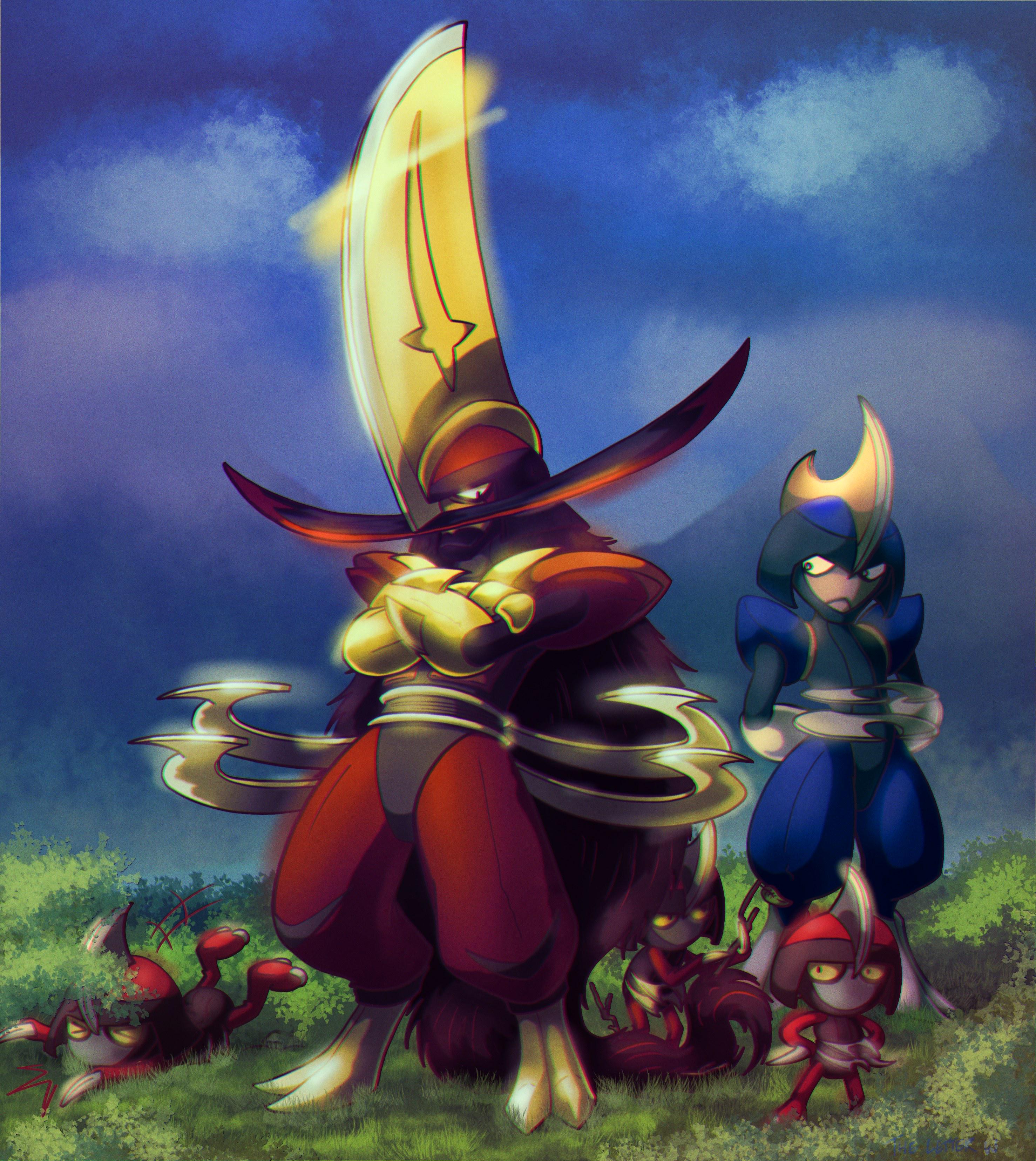 Felt like drawing Kingambit again, so I did. Genuinely one of my favourite designs. [OC]