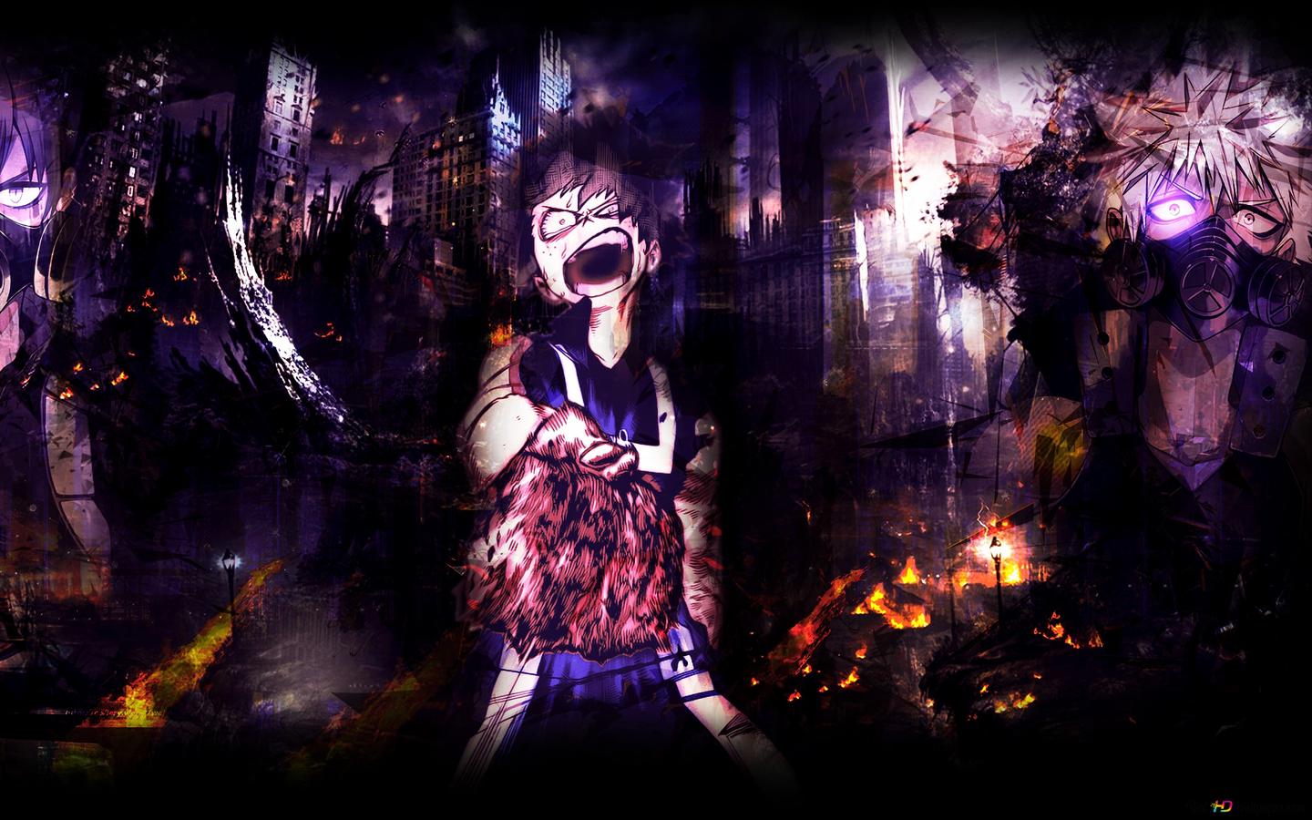 My Hero Academia, Three Heroes 4K wallpaper download