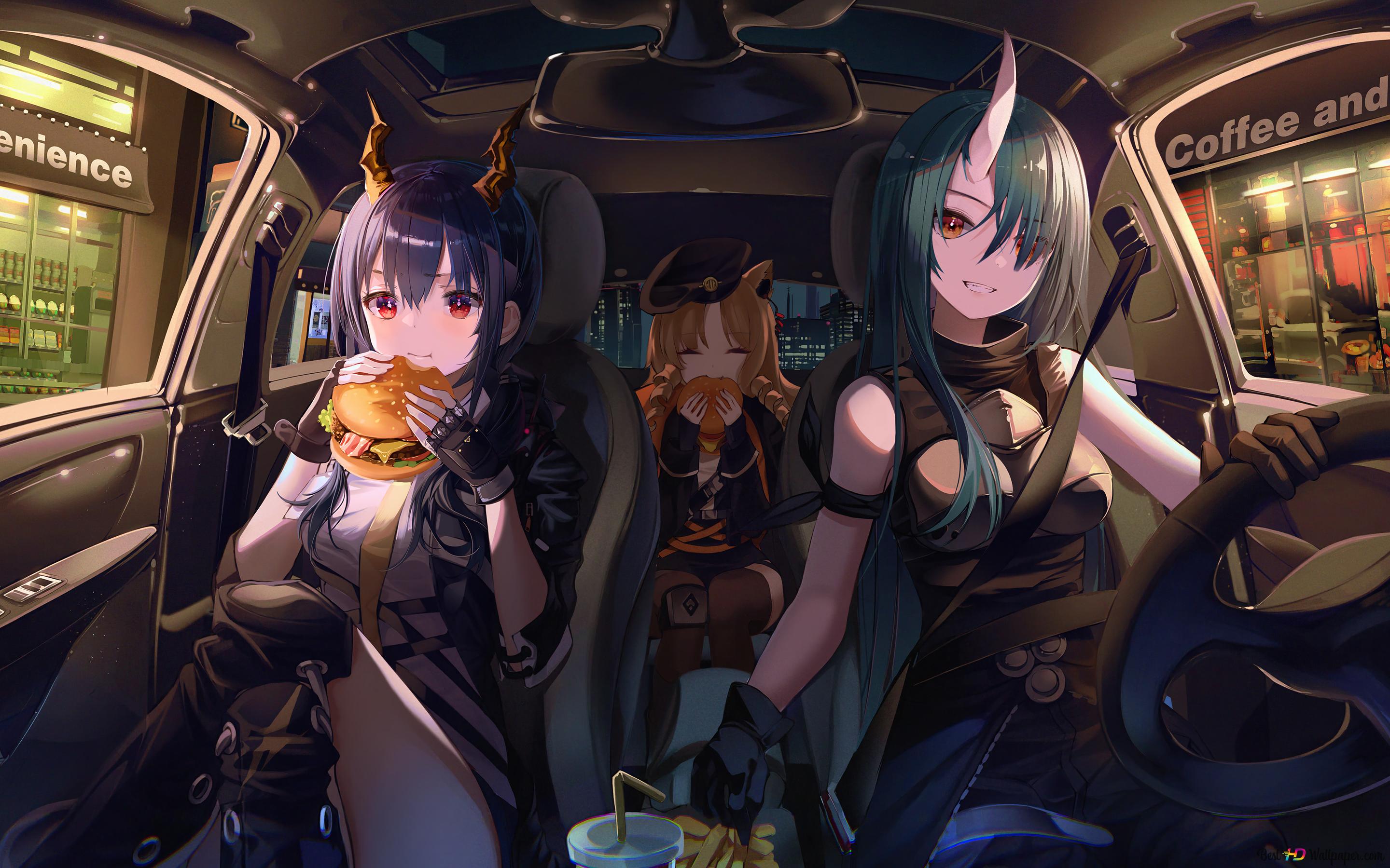 Ch'en with Hoshiguma & Swire (Anime Video Game) 4K wallpaper download