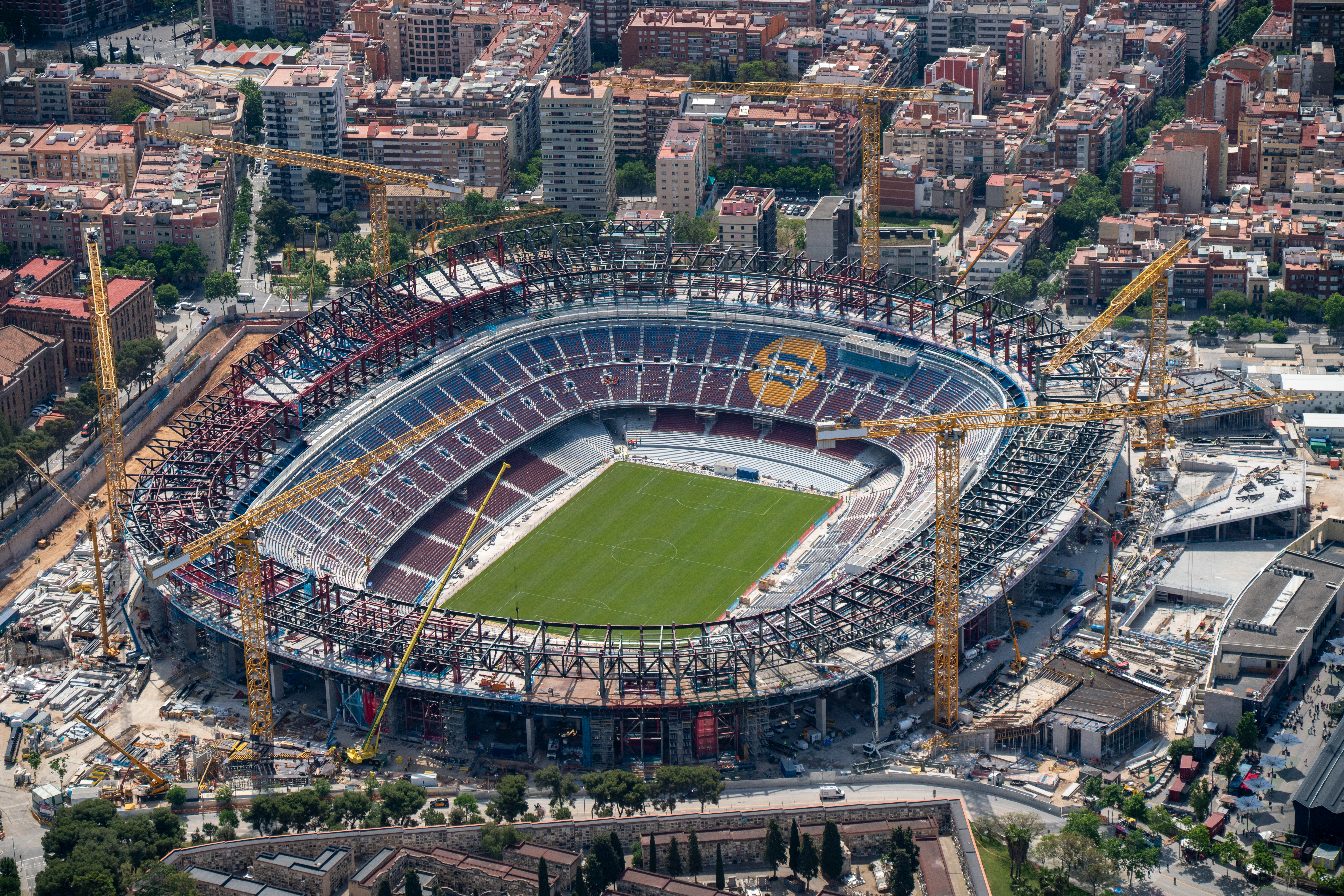 New photo show FC Barcelona's Spotify Camp Nou from the skies