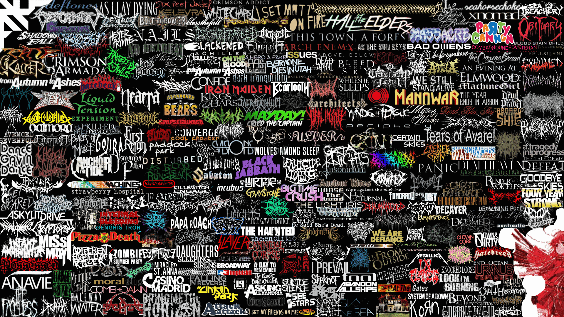 Metal Wallpaper Contains Some Hardcore Emo Bands