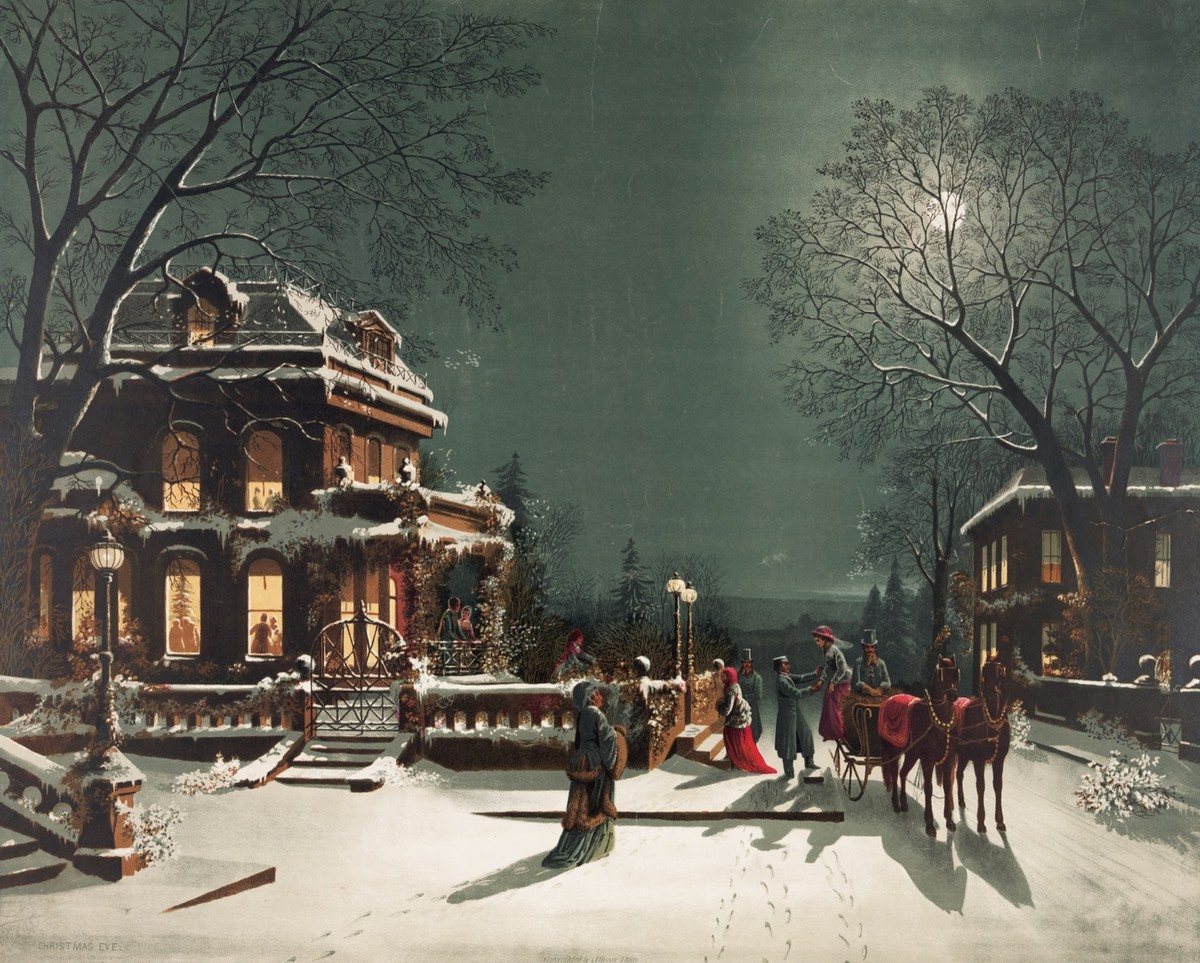 9437.Decoration Poster.Room interior design wall art.Winter landscape scene.Snow