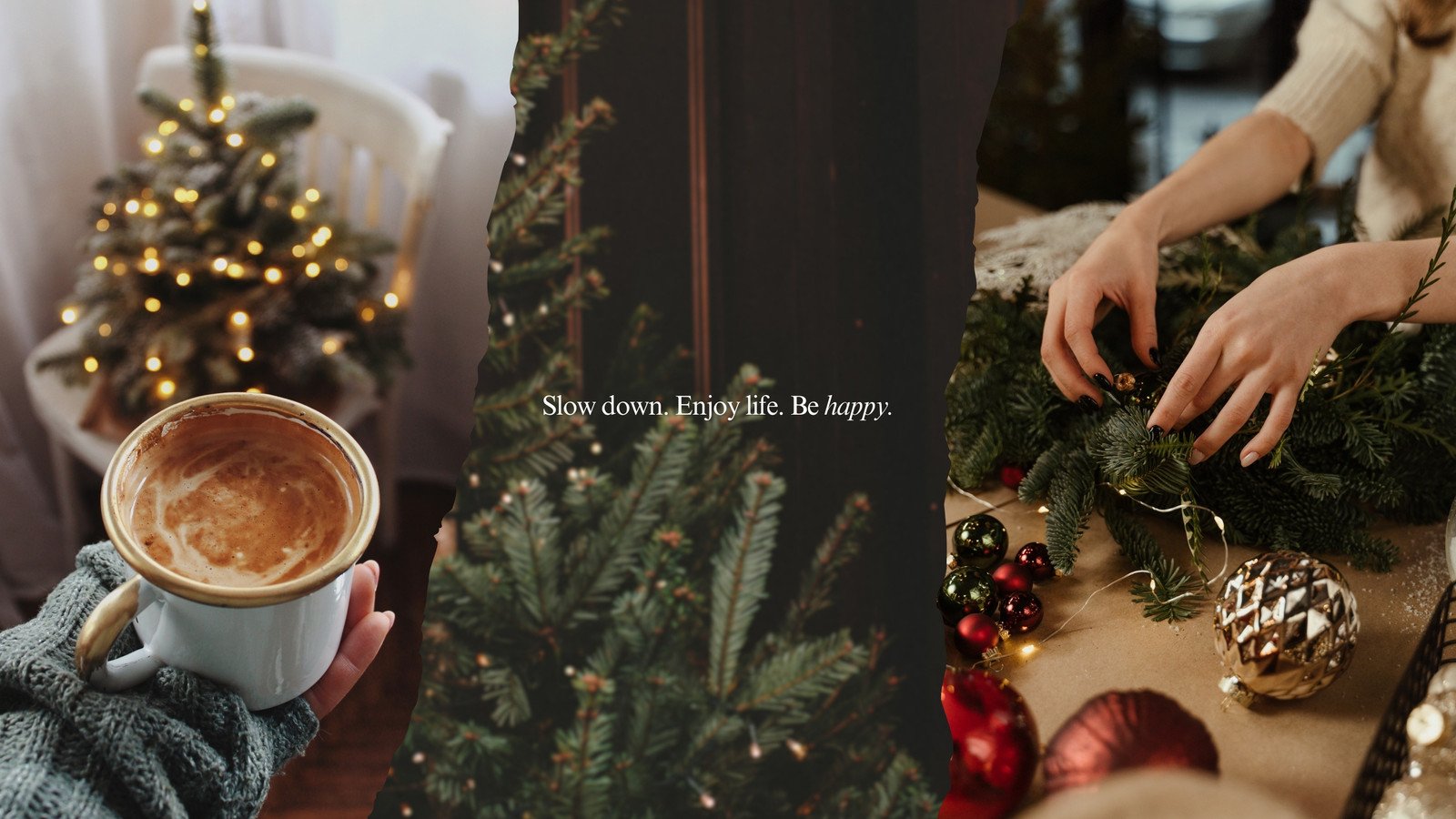 Free editable Christmas desktop wallpaper