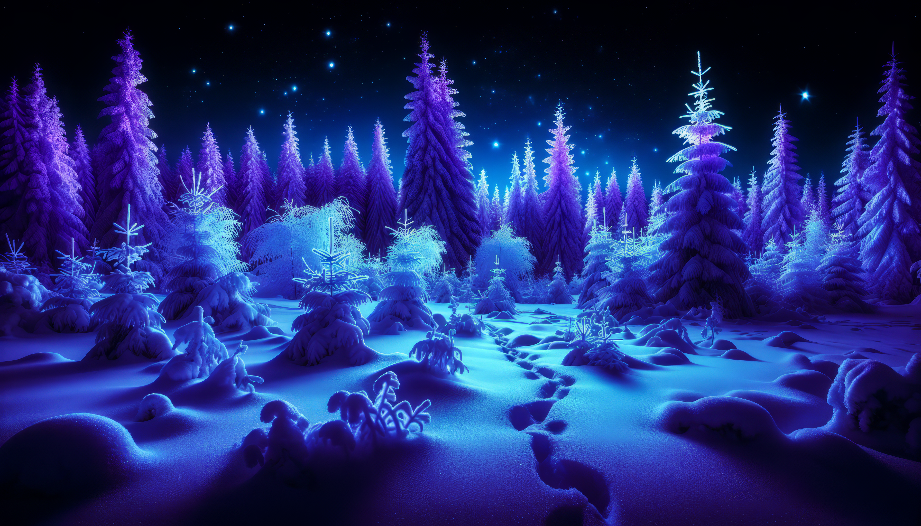 Winter Night Wallpaper, Phone Wallpaper, PFP, Gifs, and More!