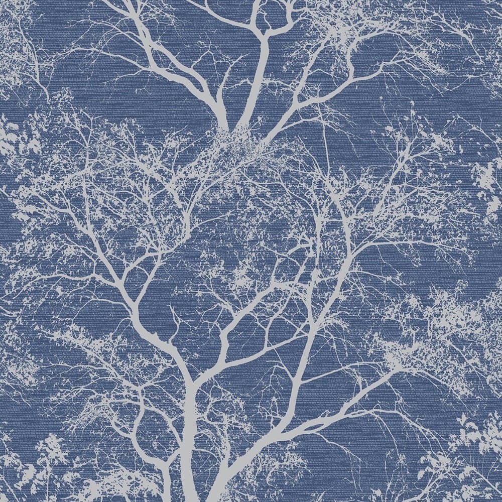 Holden Trees Pattern Wallpaper Forest Woodland Glitter Motif 65402