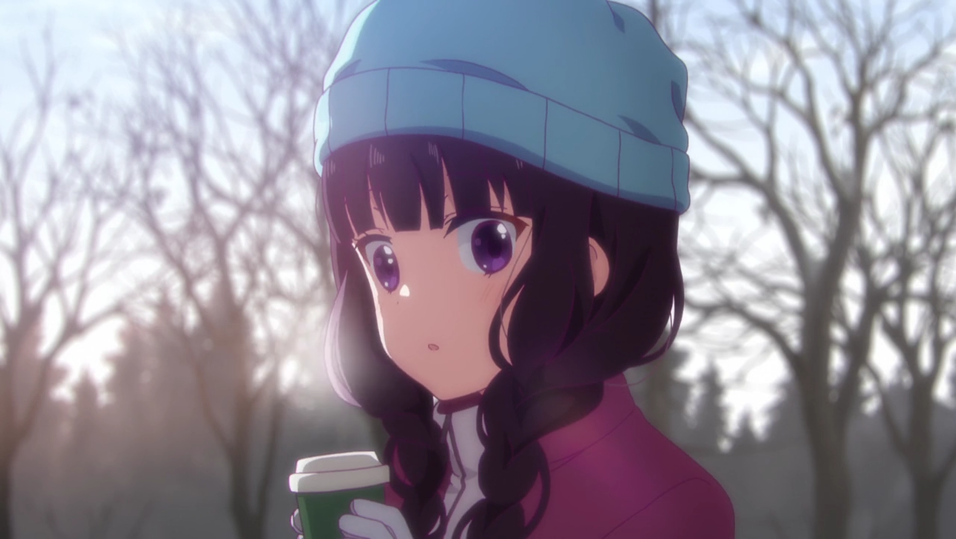 Maika Sakuranomiya in Winter Glow. Blend S HD Anime Wallpaper