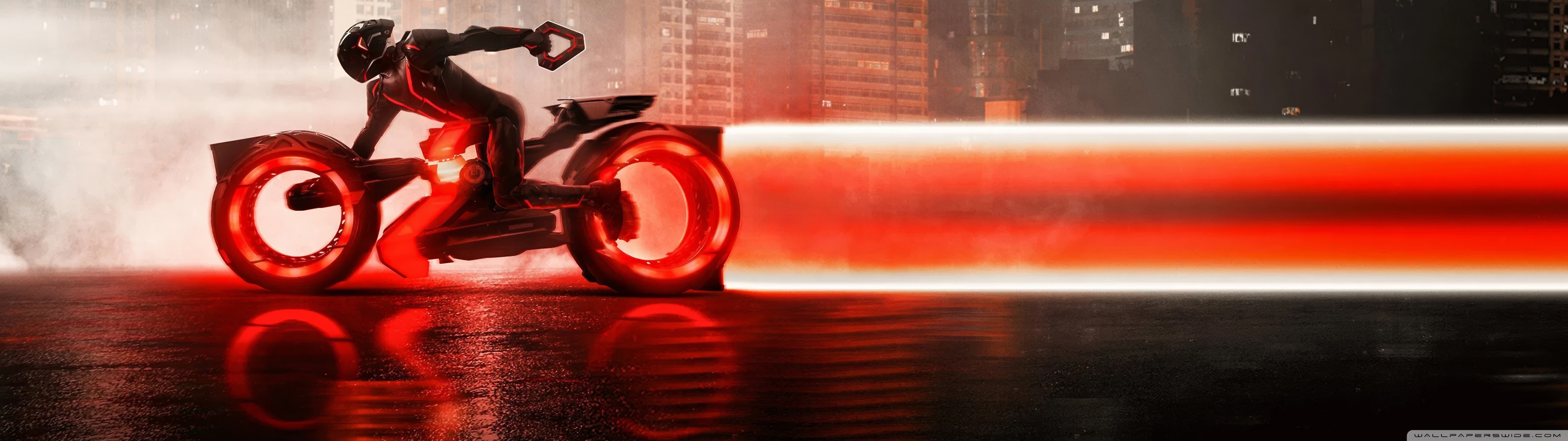 TRON Ares Bike 4K UHD Wallpaper for UltraHD Desktop and TV, Widescreen and UltraWide Display, Dual and Triple Monitor, Smartphone and Tablet Devices