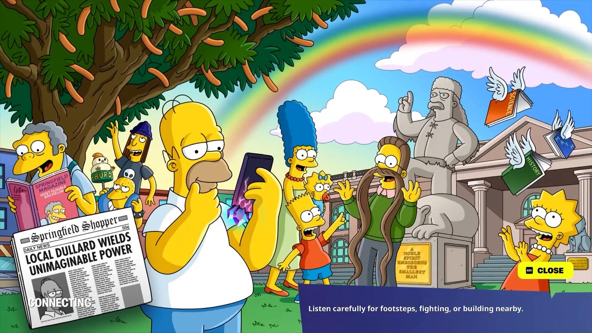 All Fortnite x The Simpsons Loading screens. Via
