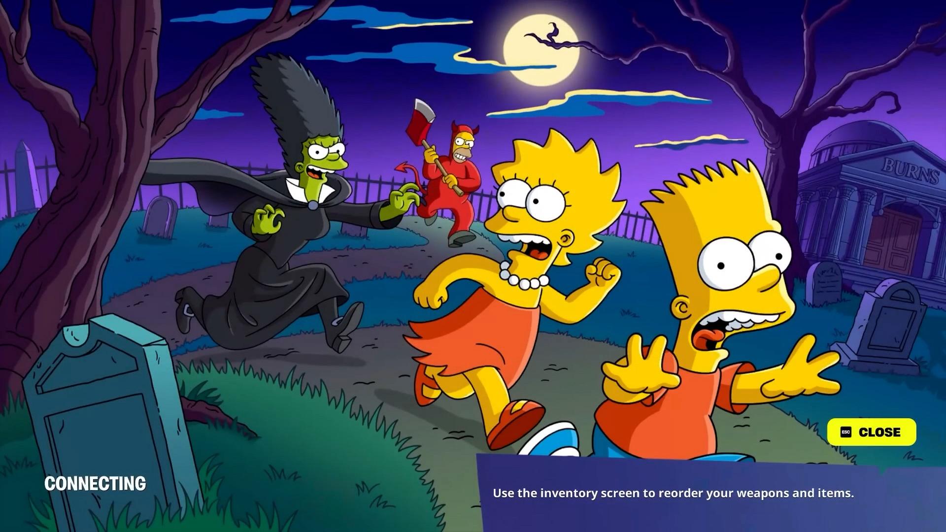 All Fortnite x The Simpsons Loading screens. Via