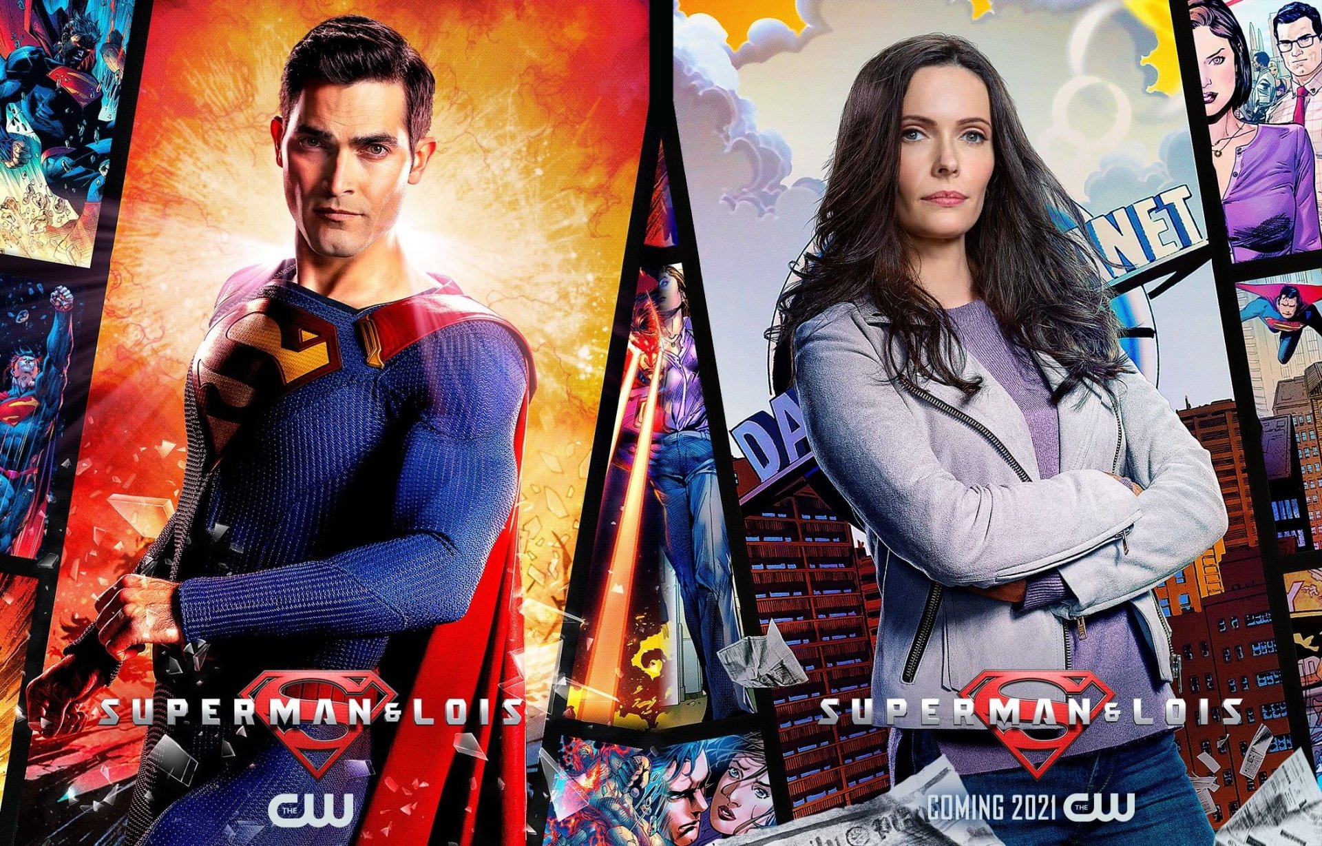 Download Elizabeth Tulloch Daily Planet DC Comics Arrowverse Tyler Hoechlin Clark Kent Lois Lane Superman TV