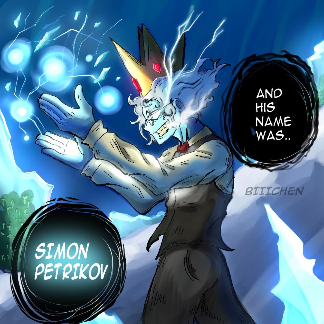 Was looking at some adventure time clips and realized how hard it was. Here's some Ice King fan art