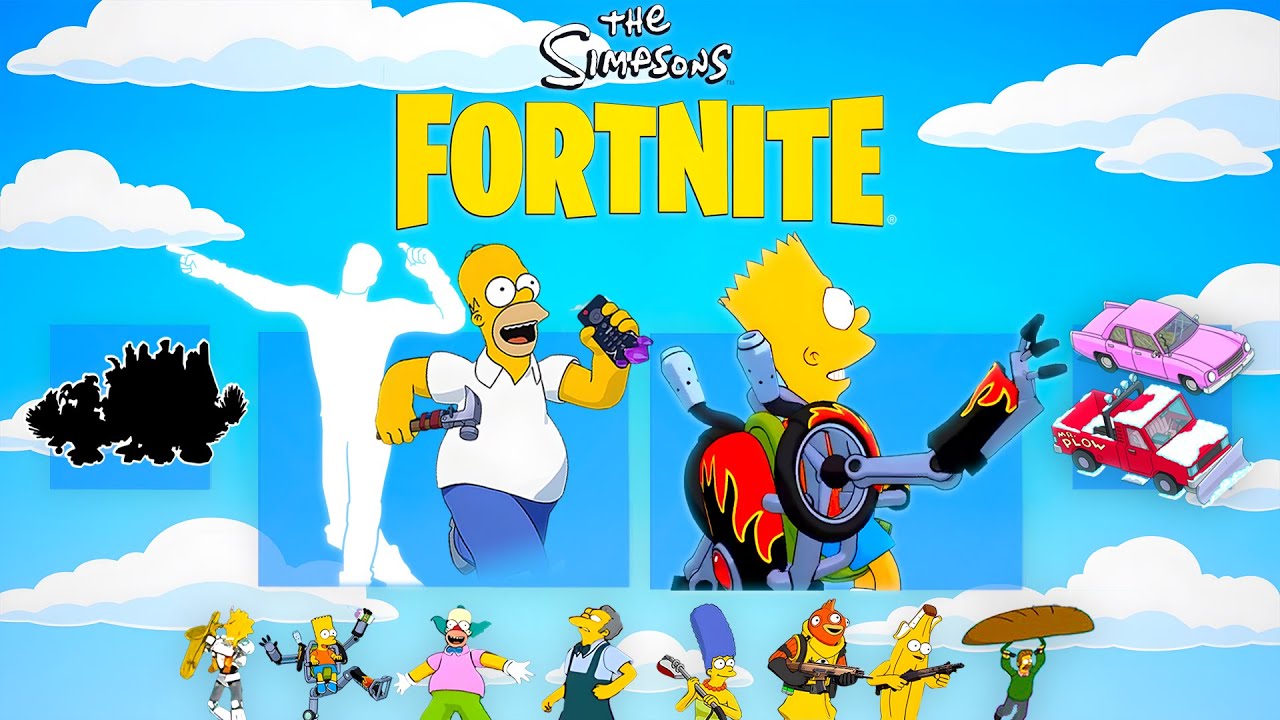 The Simpsons OFFICIAL Teasers Fortnite. Event FREE REWARDS